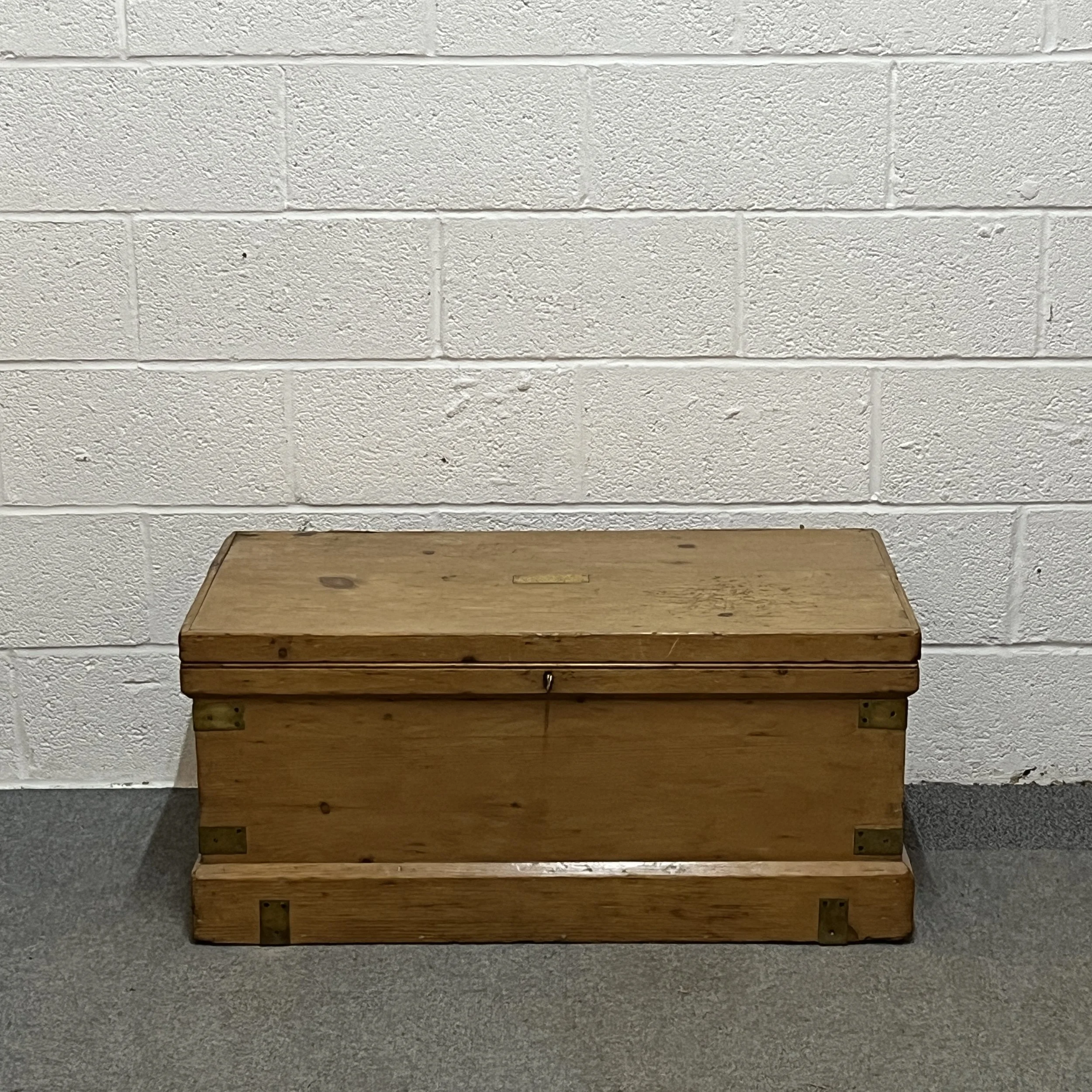 Antique Pine Seamans' Chest