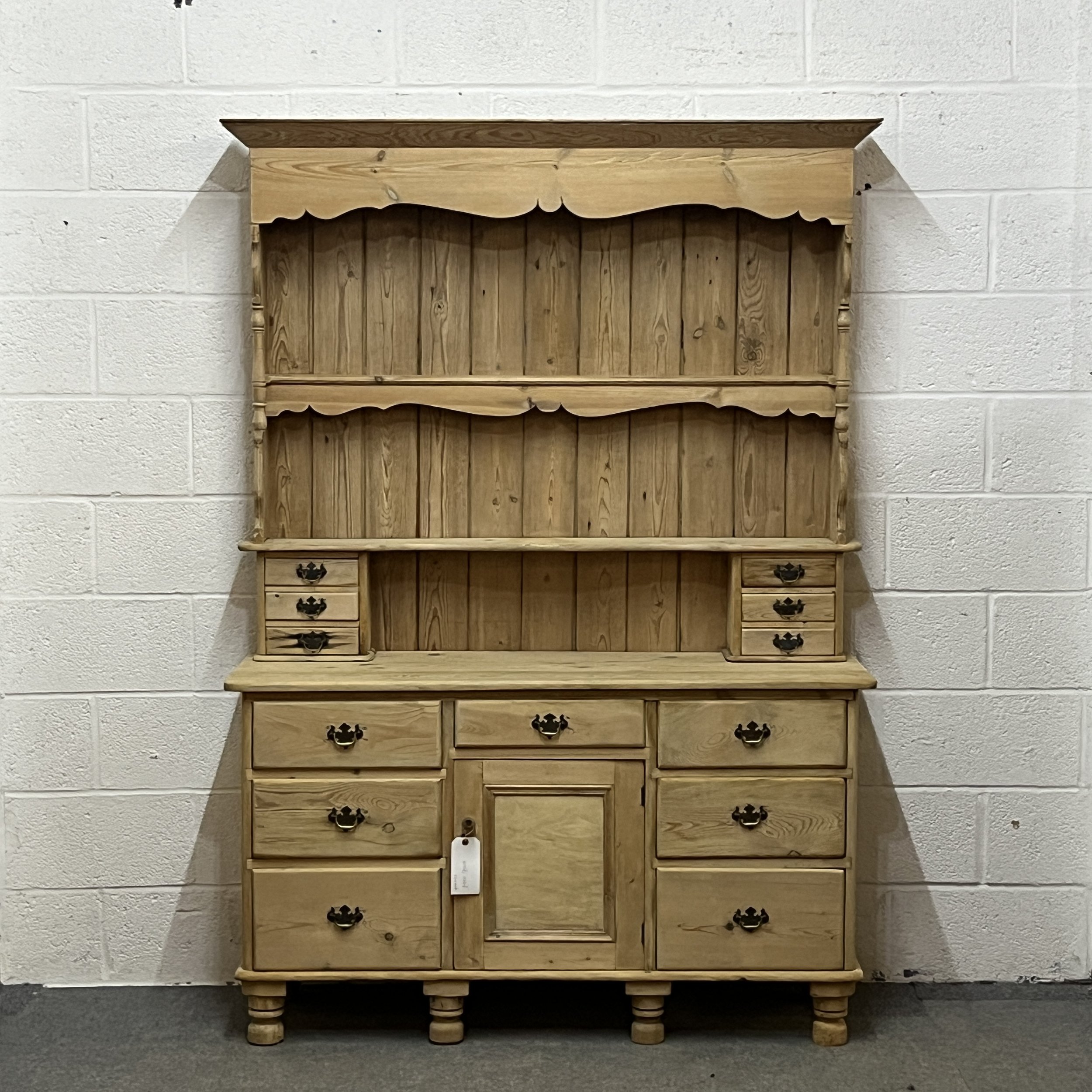 Beautiful Edwardian Pine Welsh Dresser With Drawers