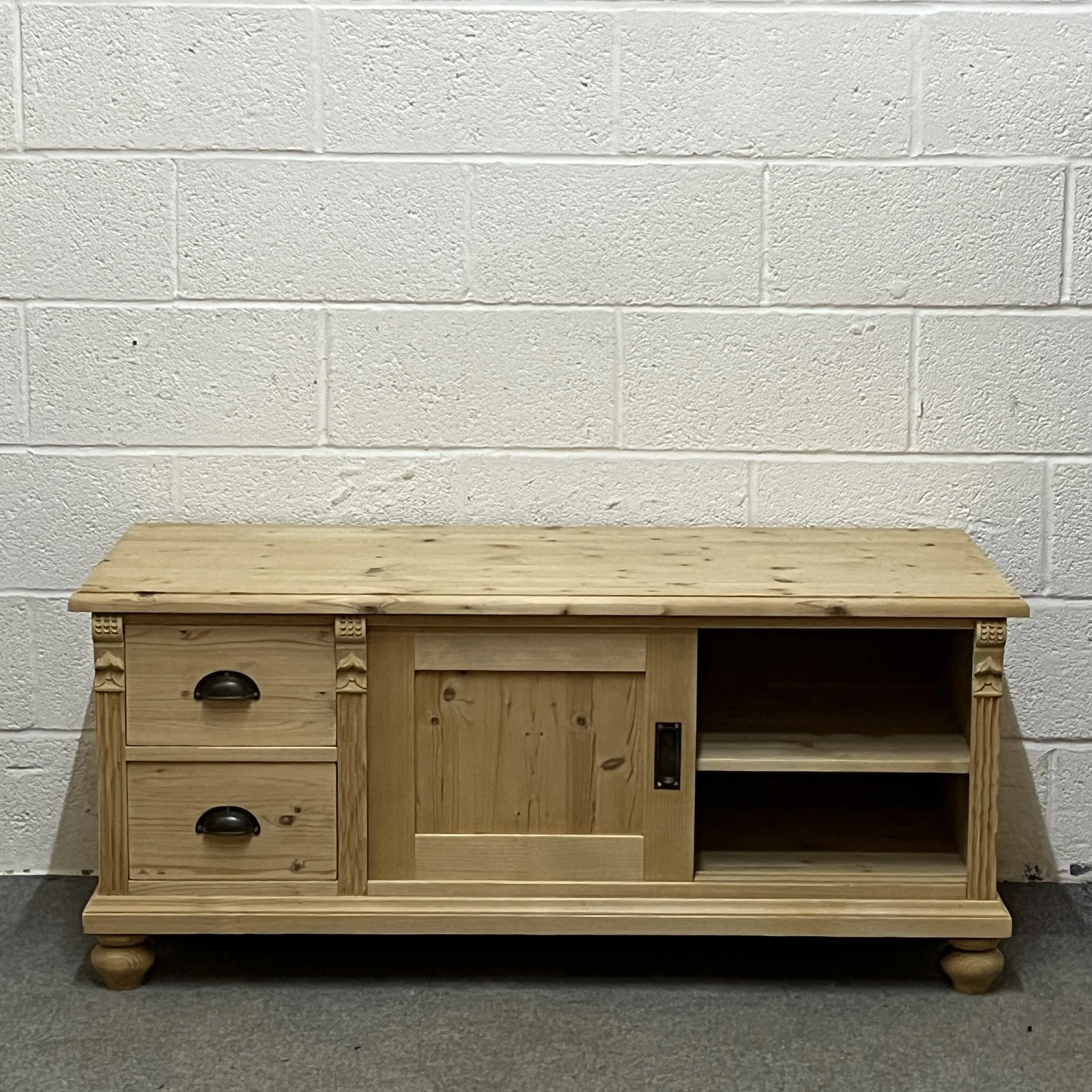 Pine shoe cupboard