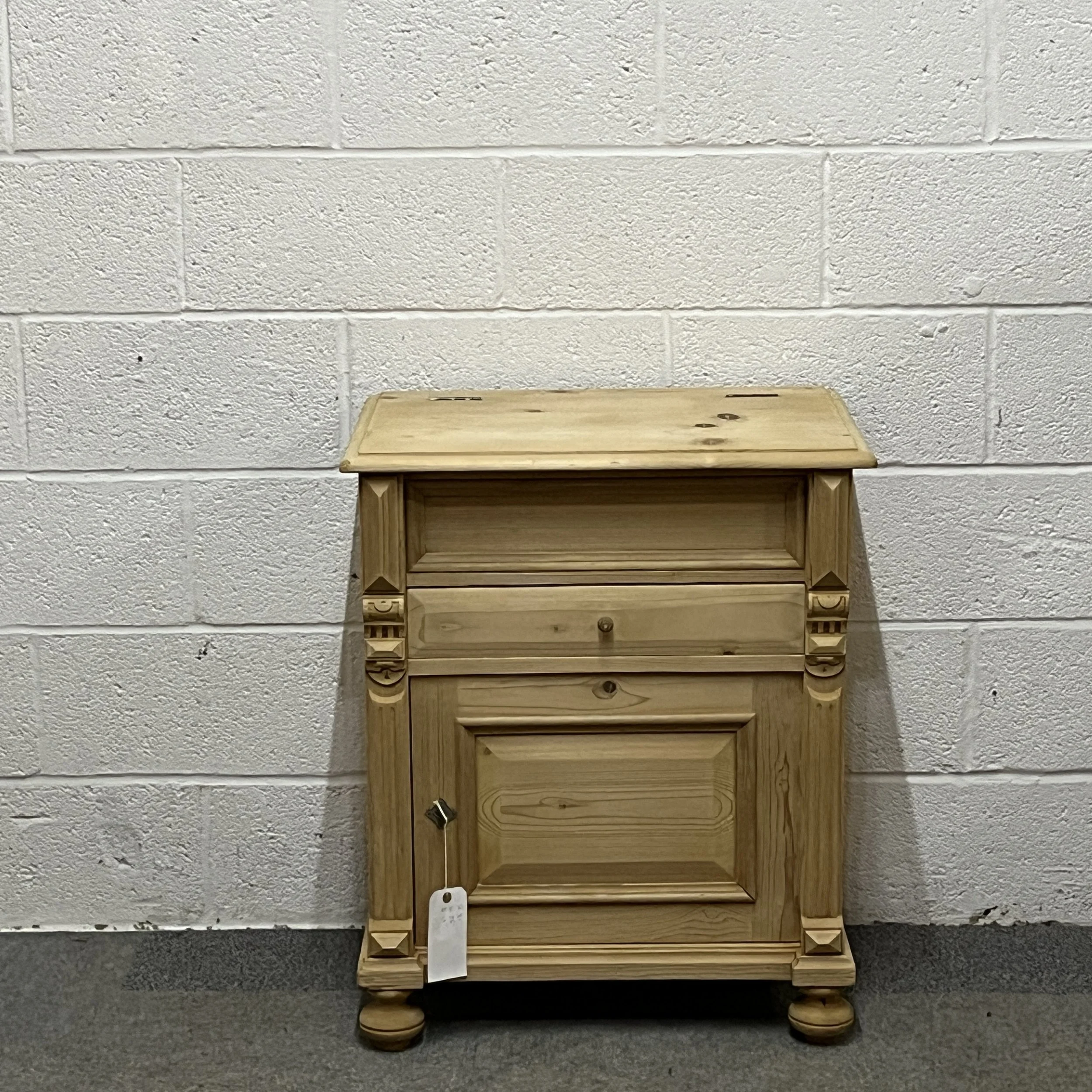Small Antique Pine Washstand Cupboard