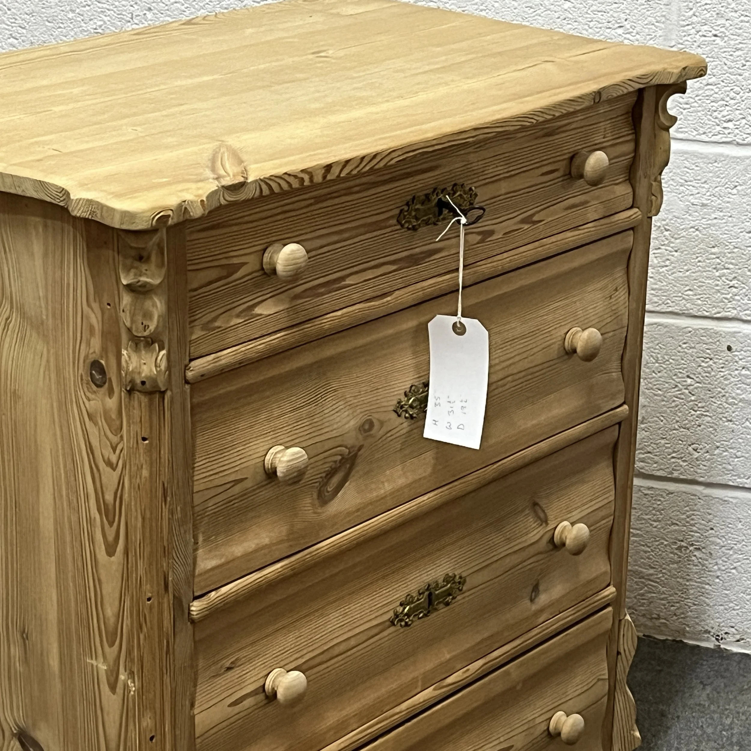 Small Antique Pine Chest Of 4 Drawers (B3259C) — Specialists In
