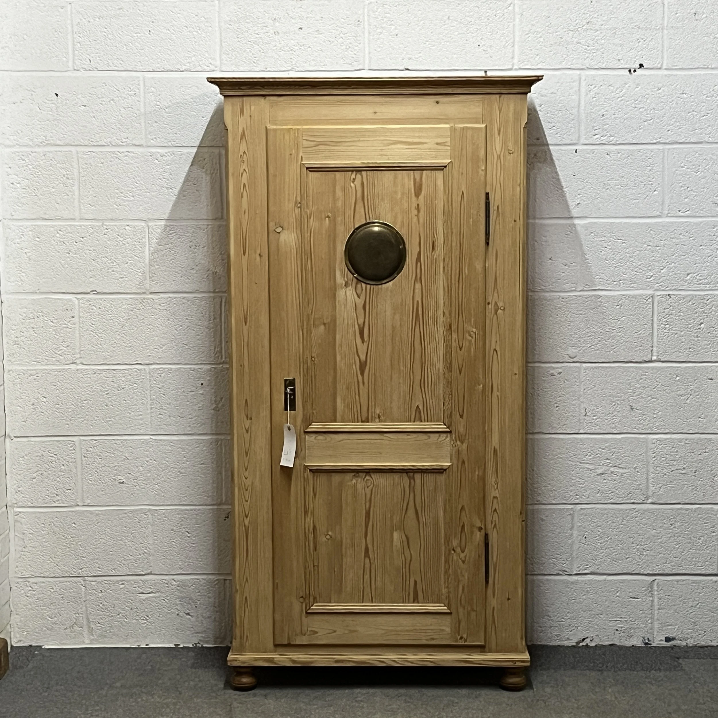 Large Antique Pine Single Door Larder Cupboard