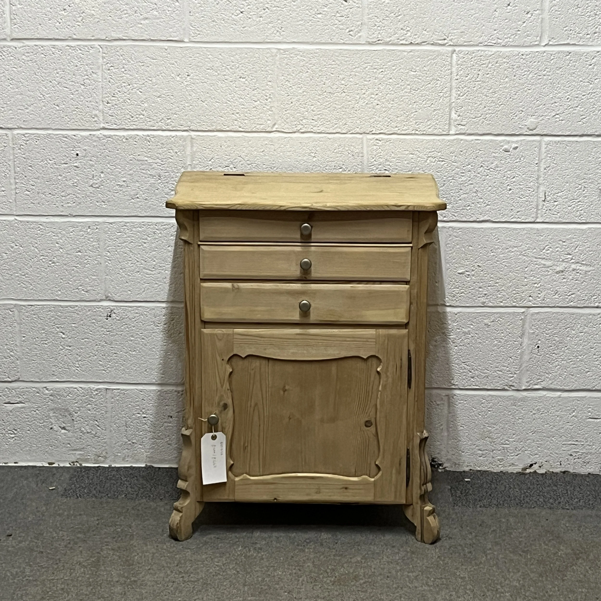 Small Antique Pine Washstand Cupboard