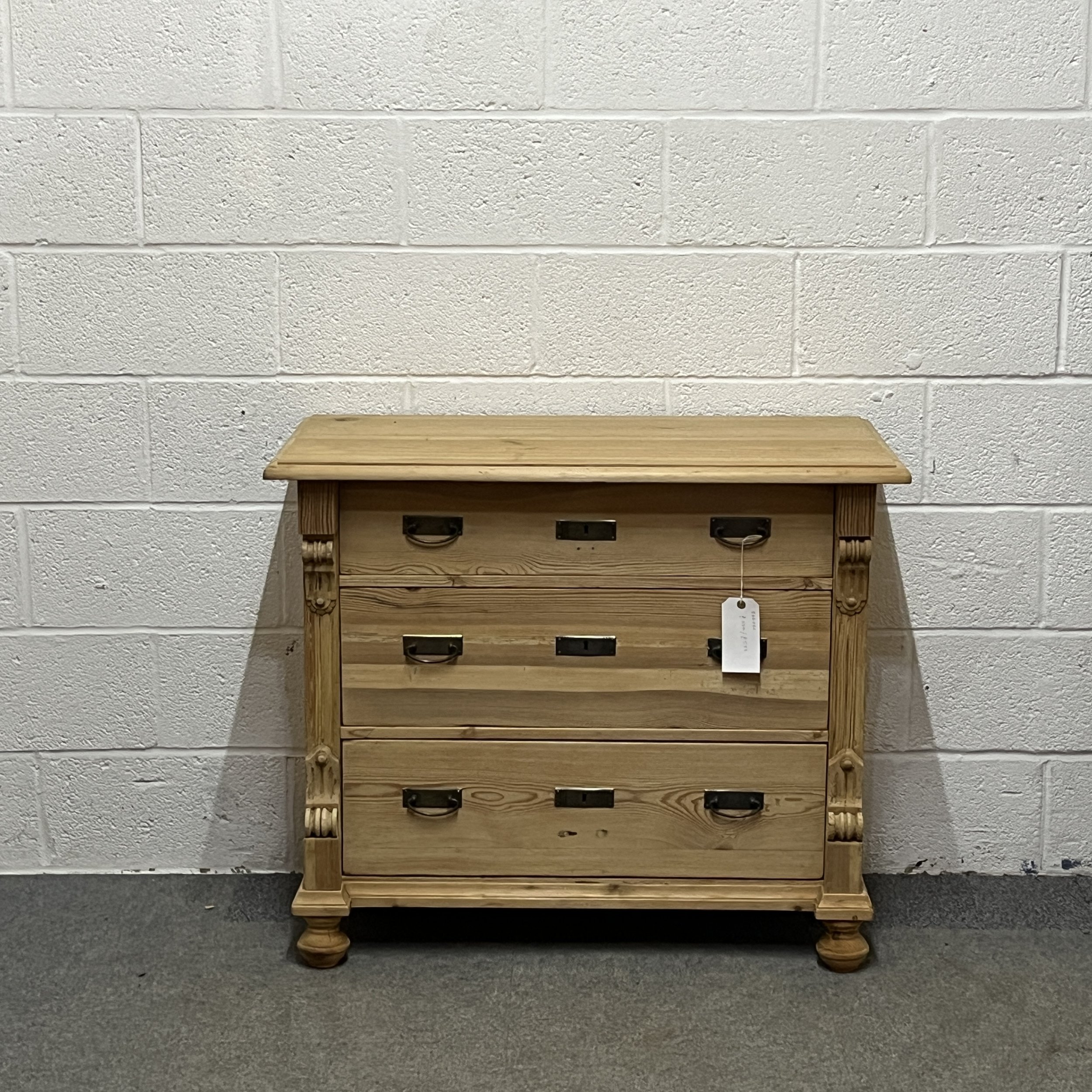Small Antique Pine Chest Of Drawers