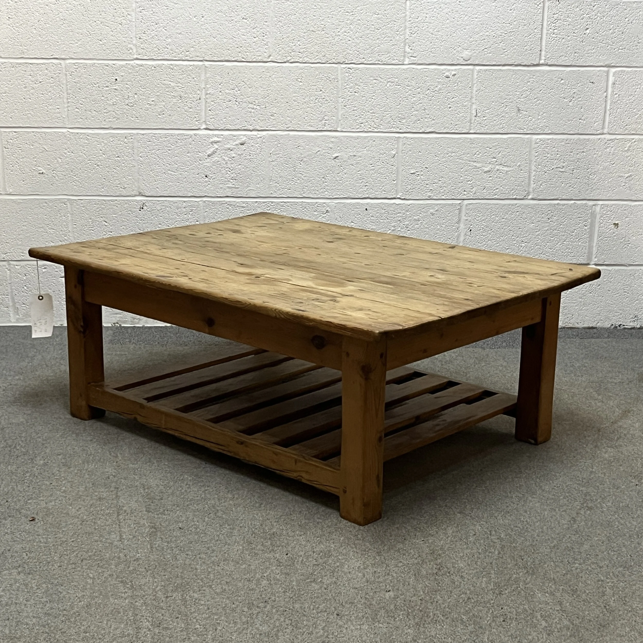 Large Coffee Table Made From Old Pine Boards