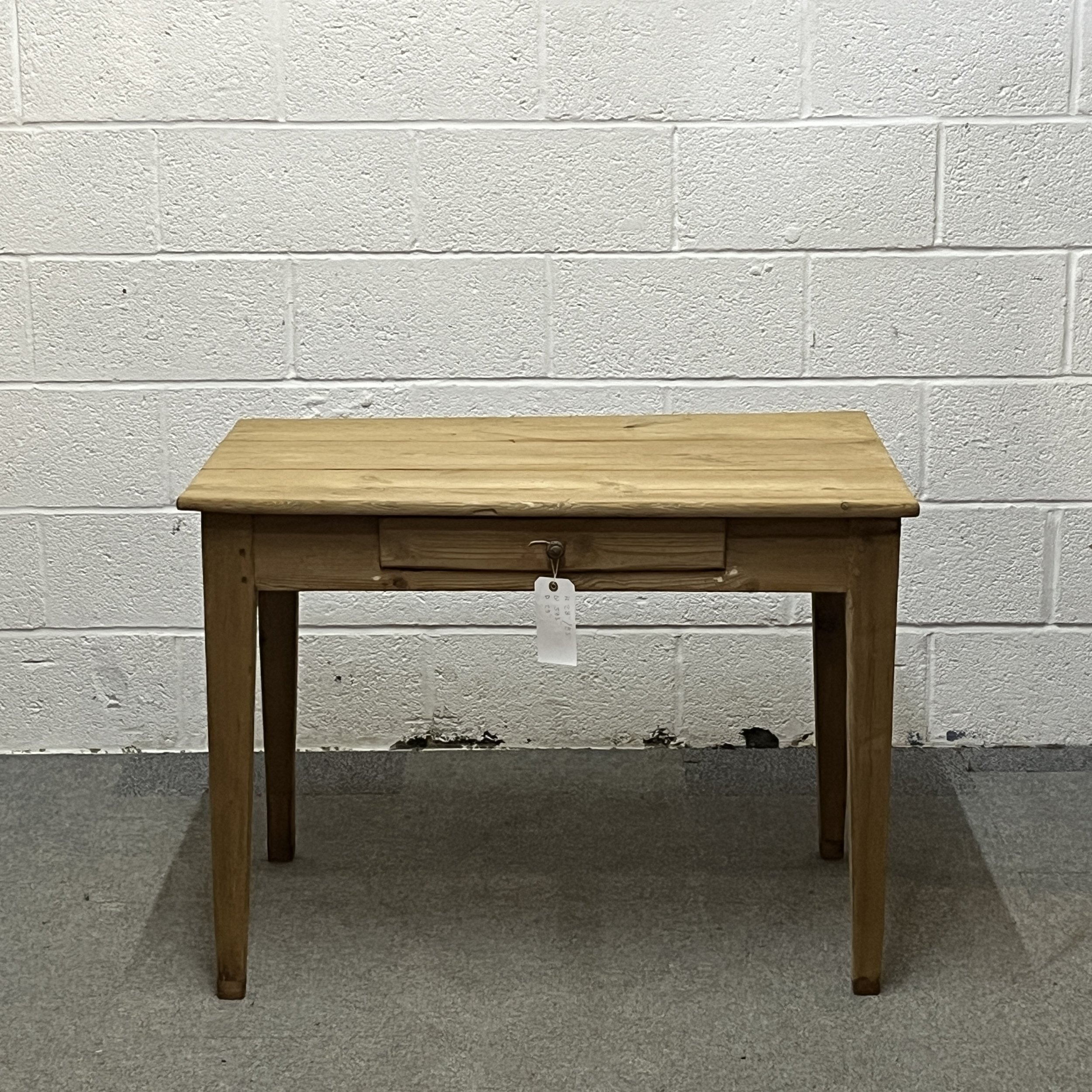 Small Old Pine Table With Drawer