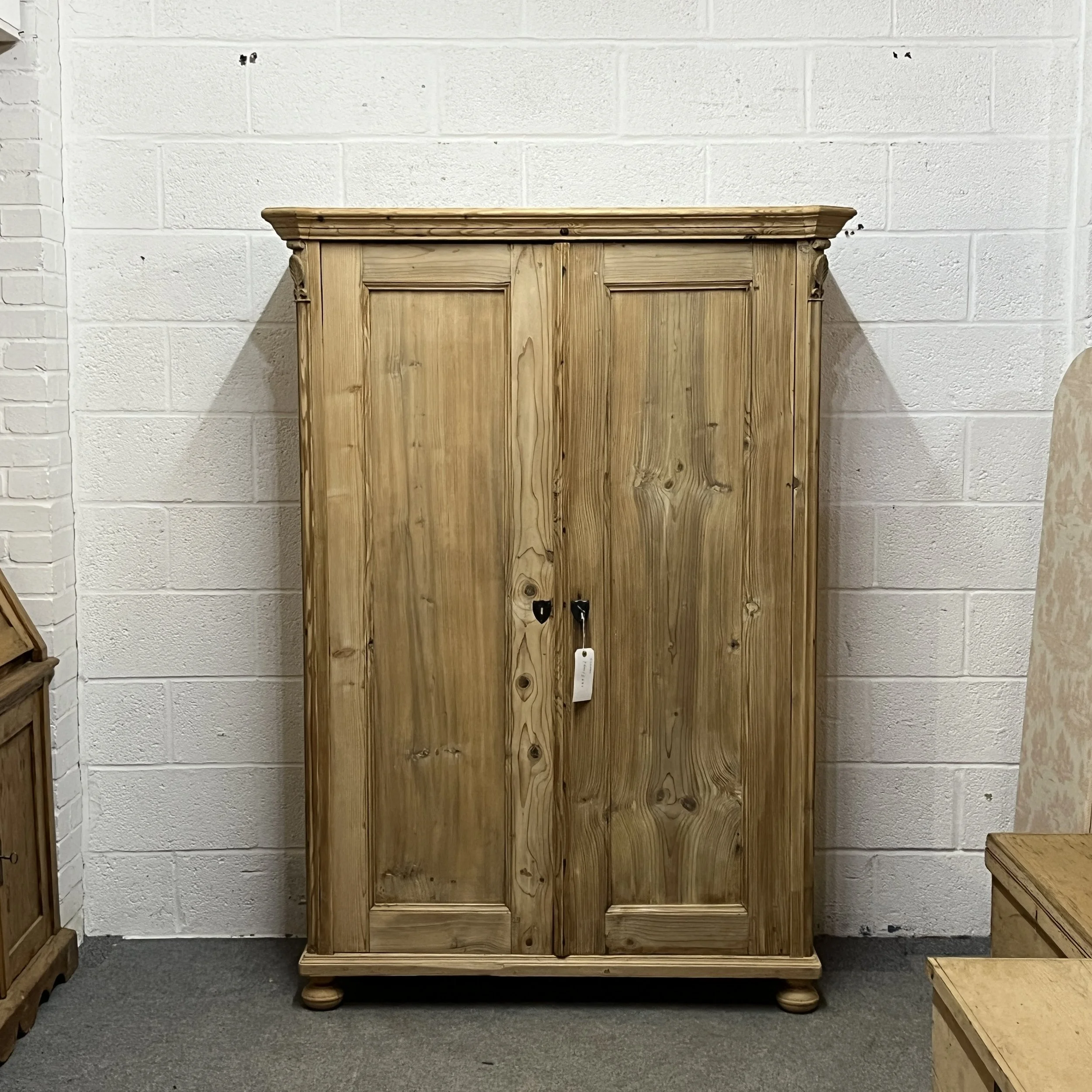 Small Old Pine Wardrobe