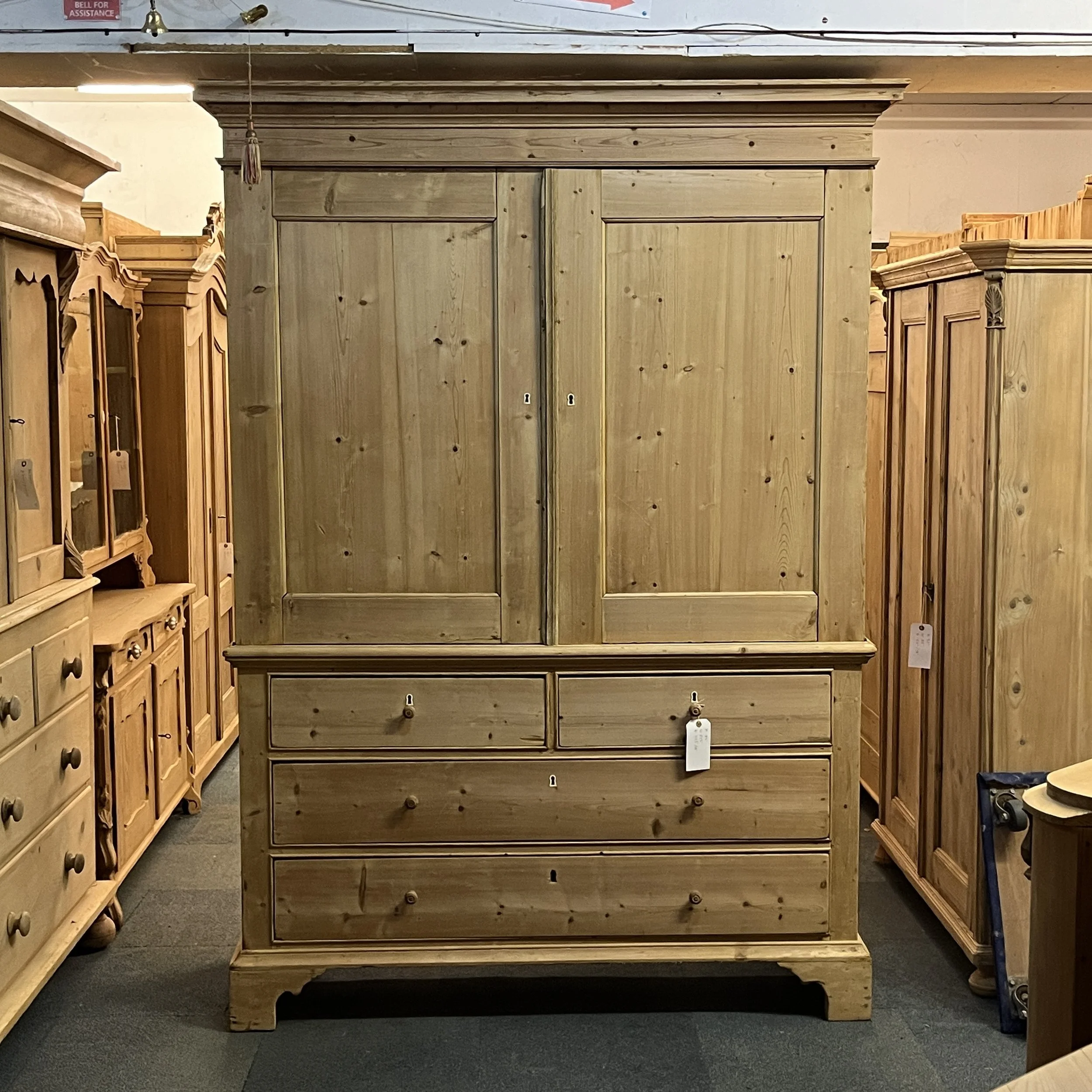 Large Old Dutch Pine Linen Press (Copy)