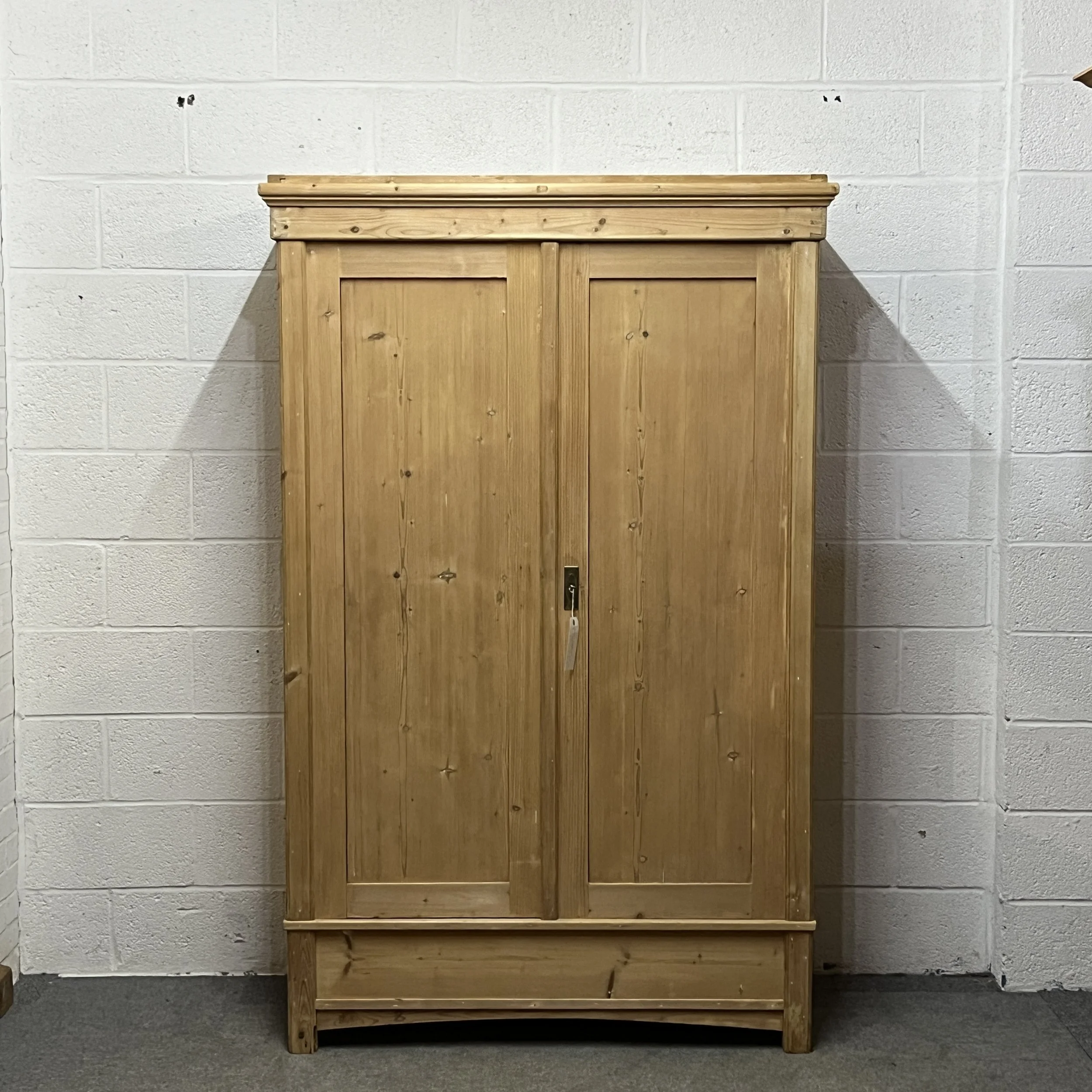 Small Double Continental Pine Wardrobe