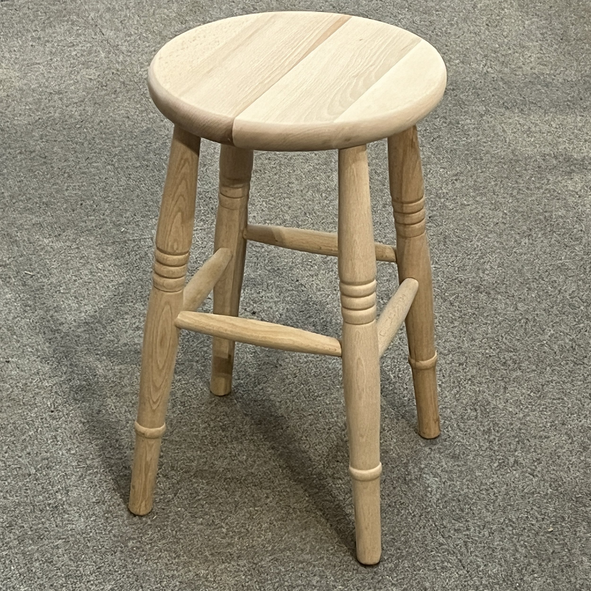 New 'Pilgrim' Low Round Beech Stool