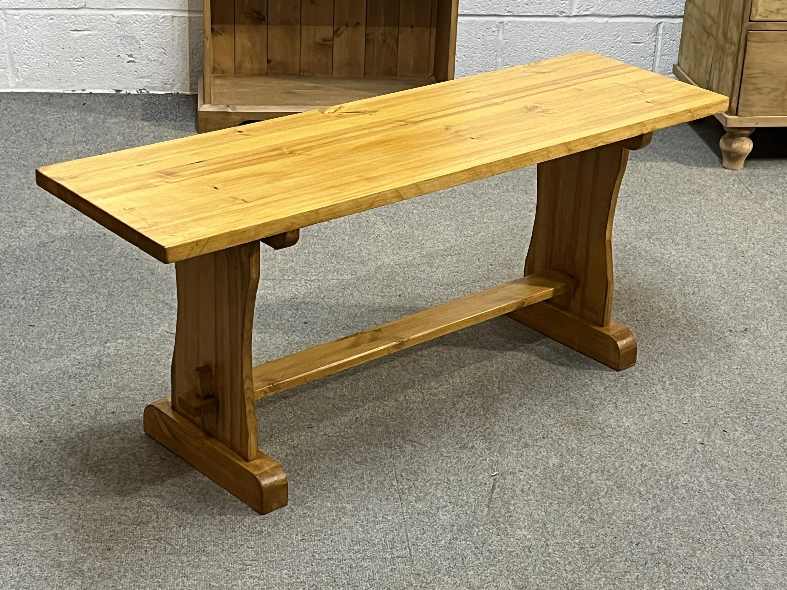 Custom made pine bench