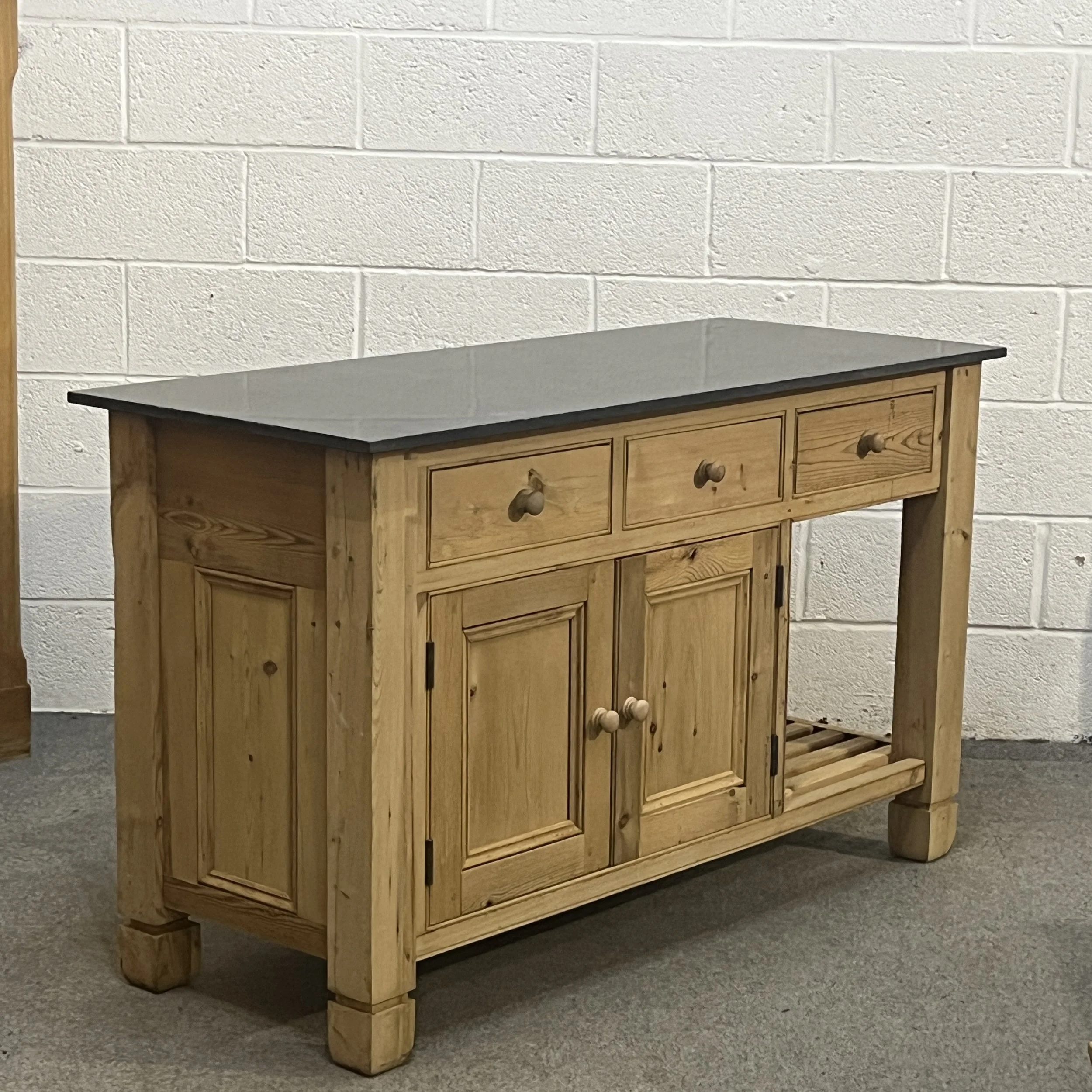 Pine kitchen Island made to measure
