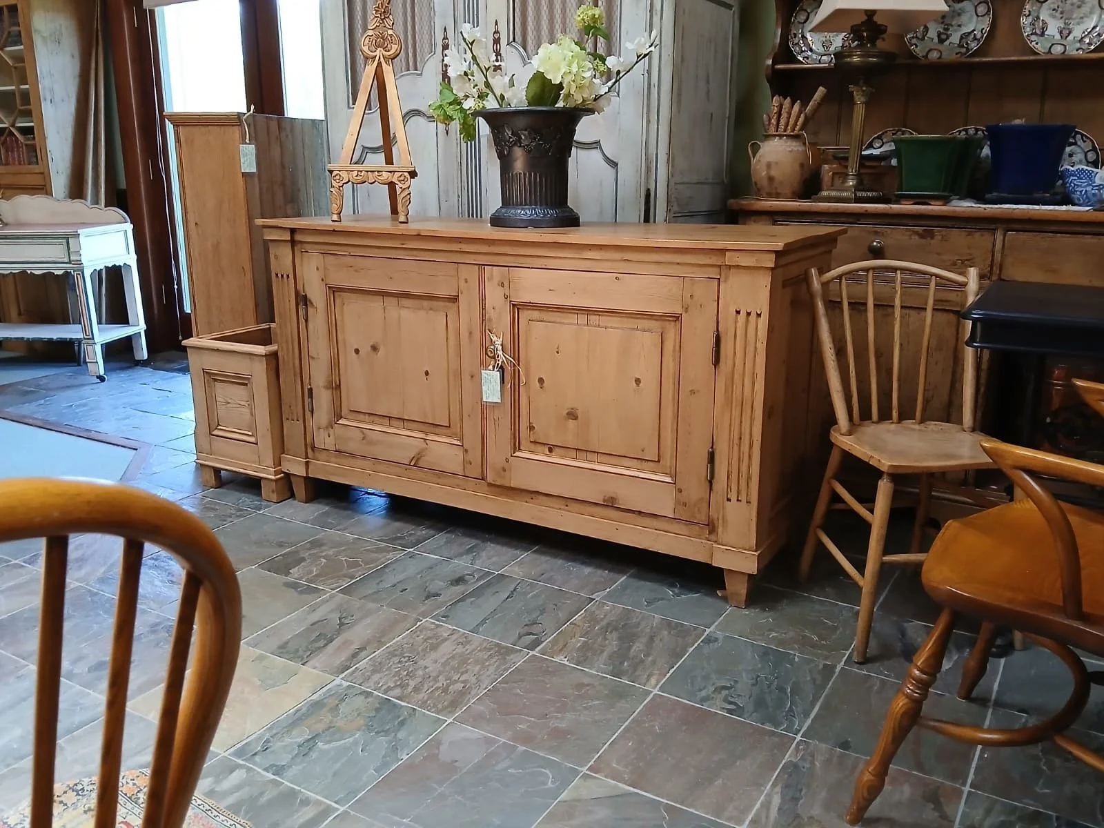 Large pine cupboard made from old pine