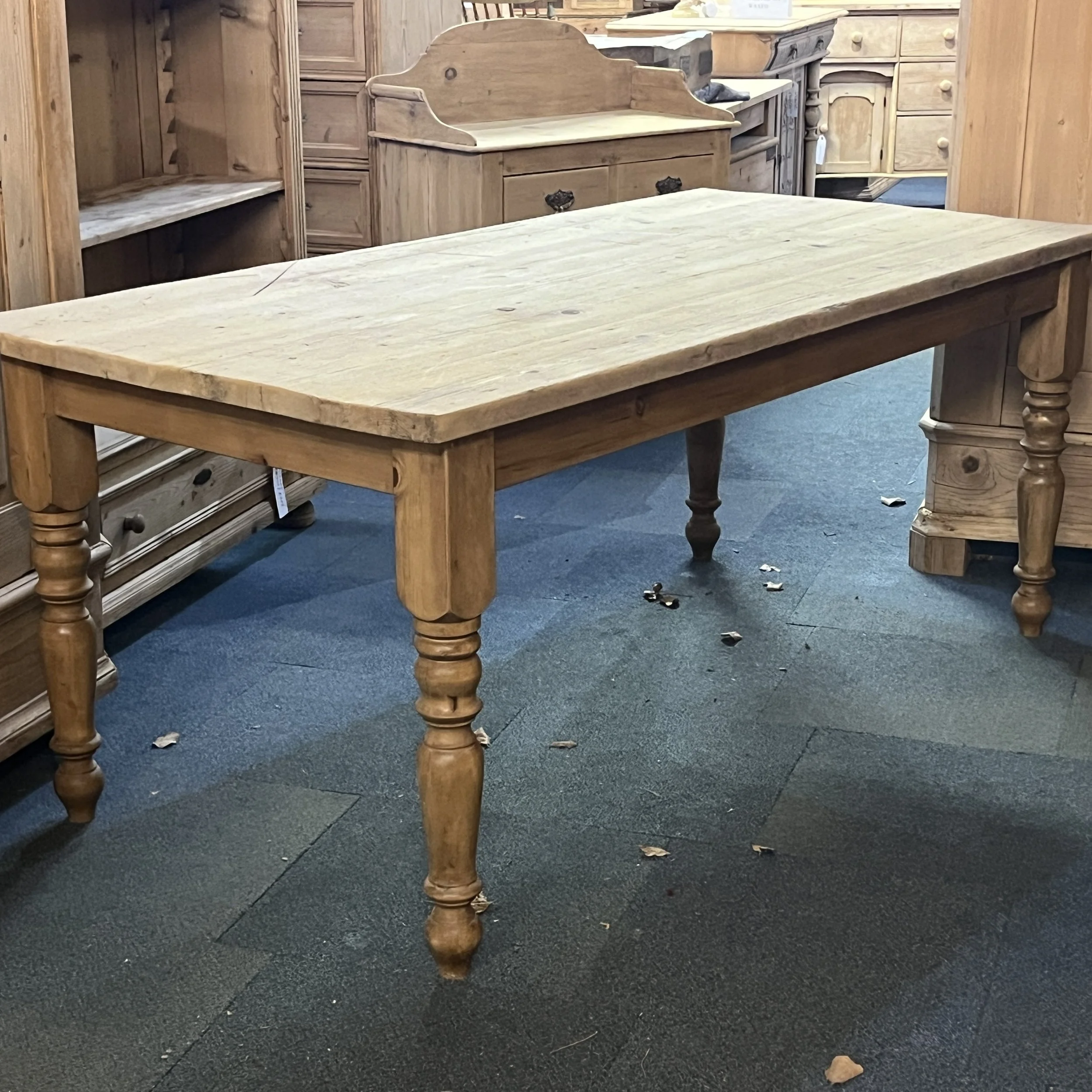 Reclaimed Scaffold Board Pine Dining Table