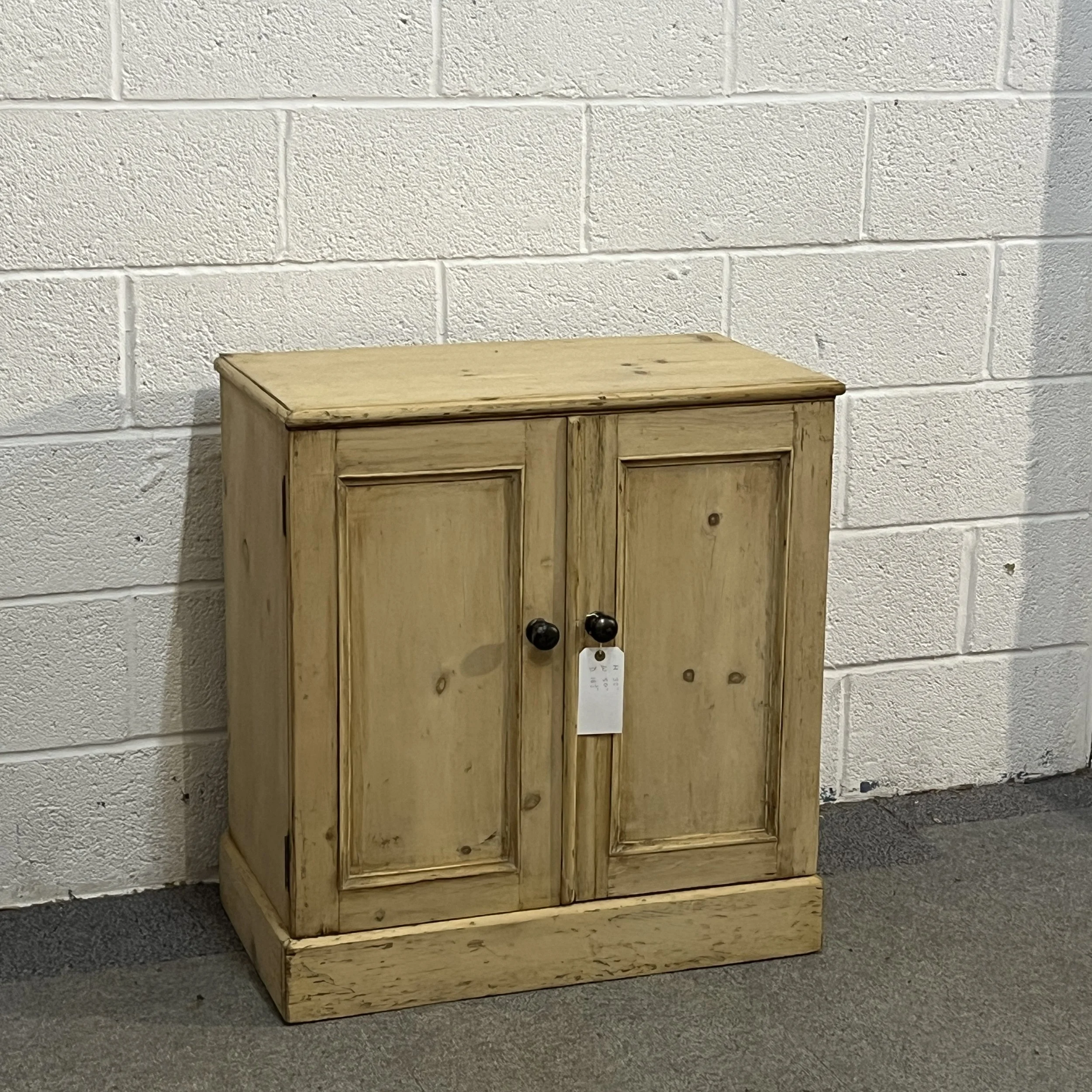 Small Victorian Pine Two-Door Cupboard