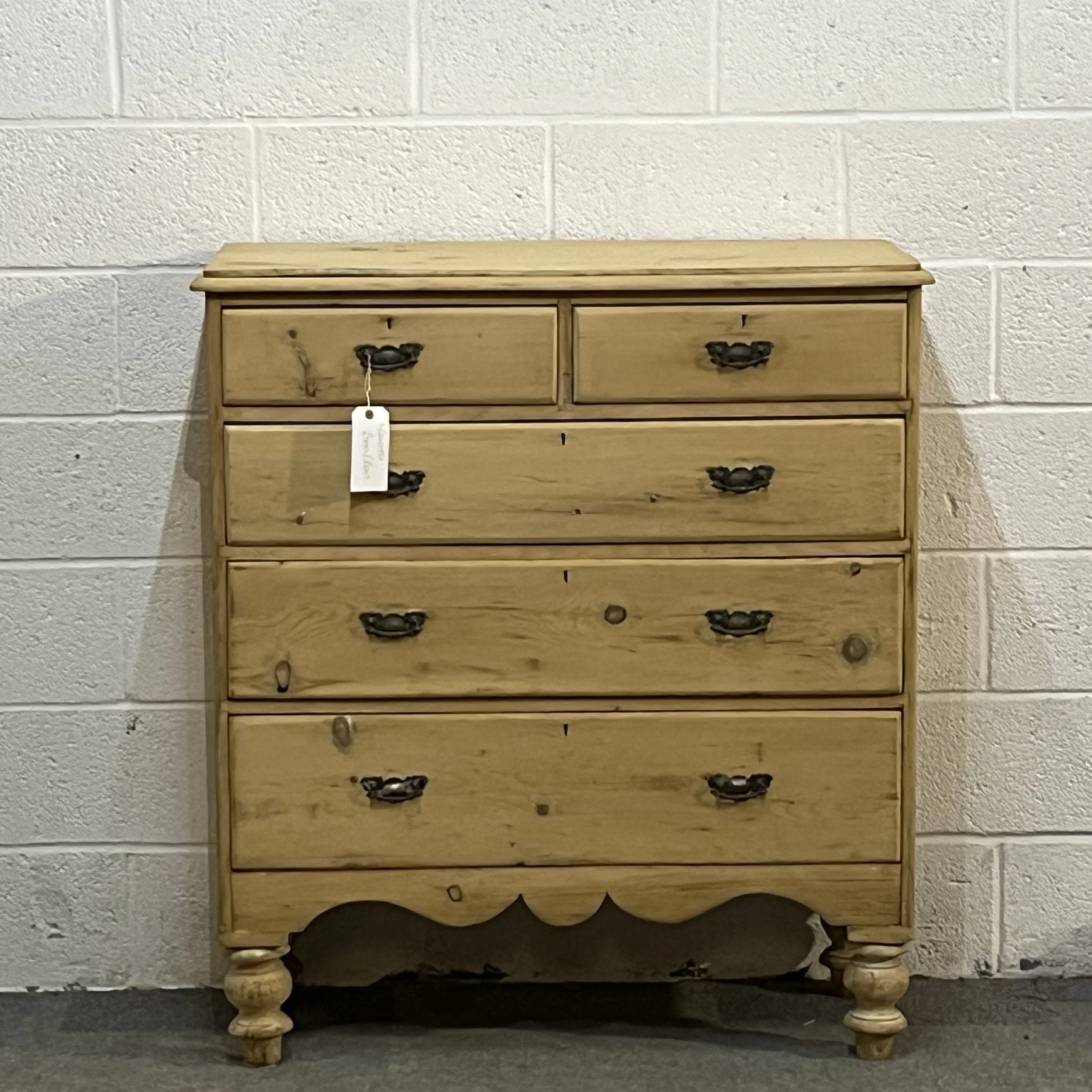 Large Edwardian Pine Chest Of Drawers (H2407D)