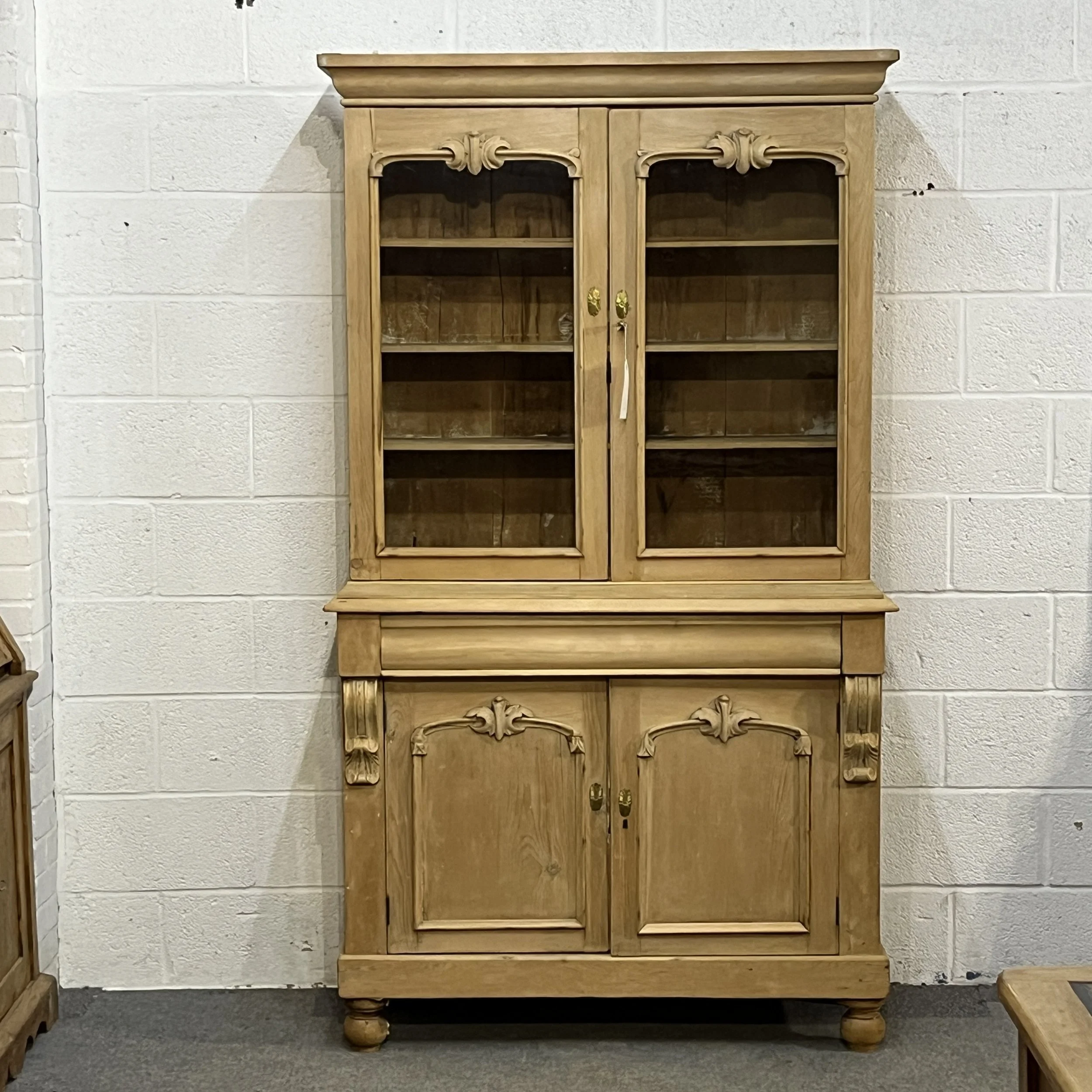 Victorian Pine Glazed Dresser