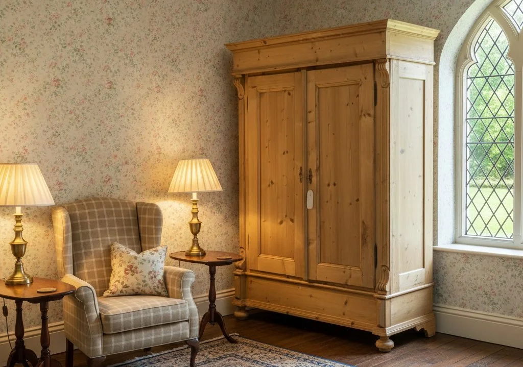 Antique pine wardrobes for sale