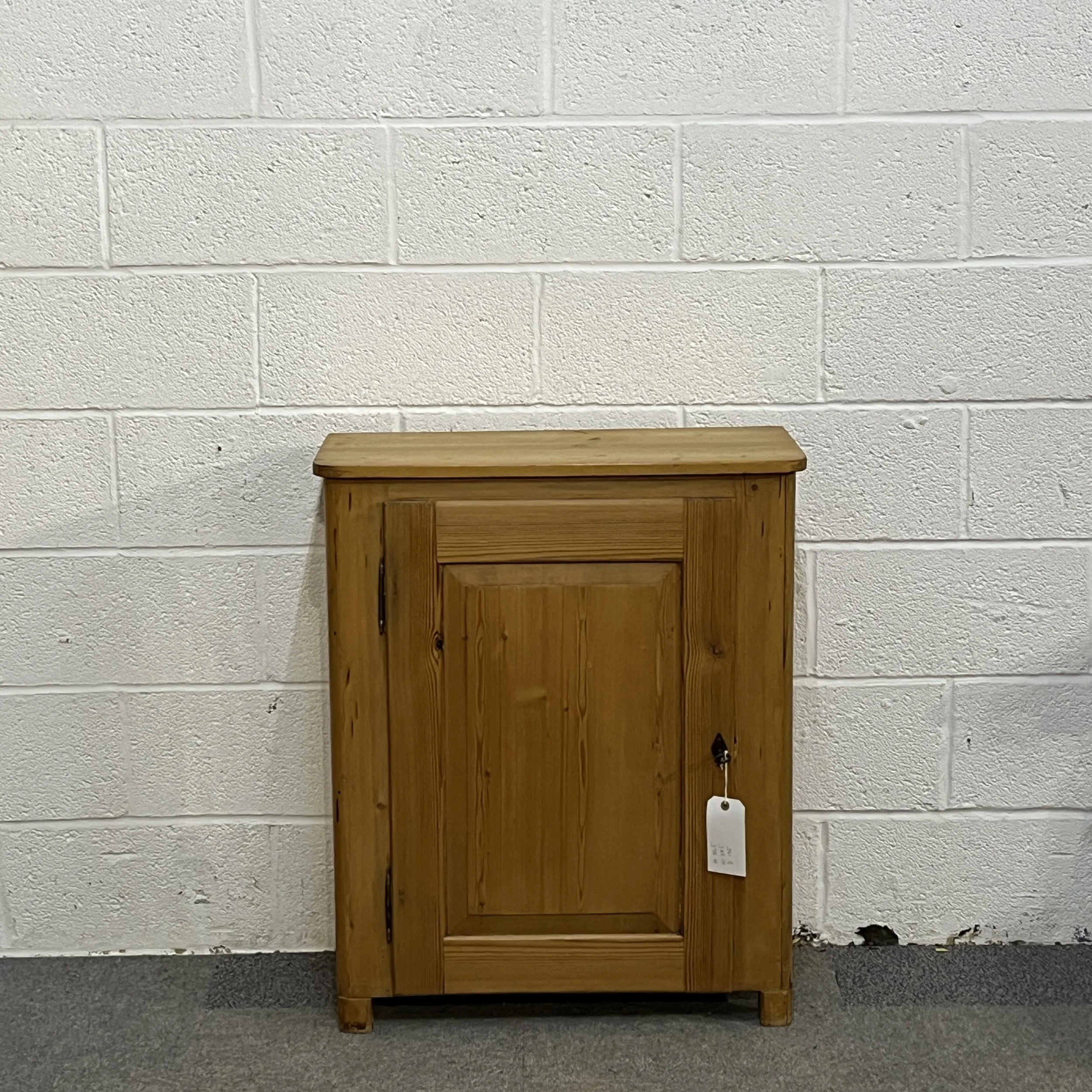 Small Waxed Antique Pine Cupboard