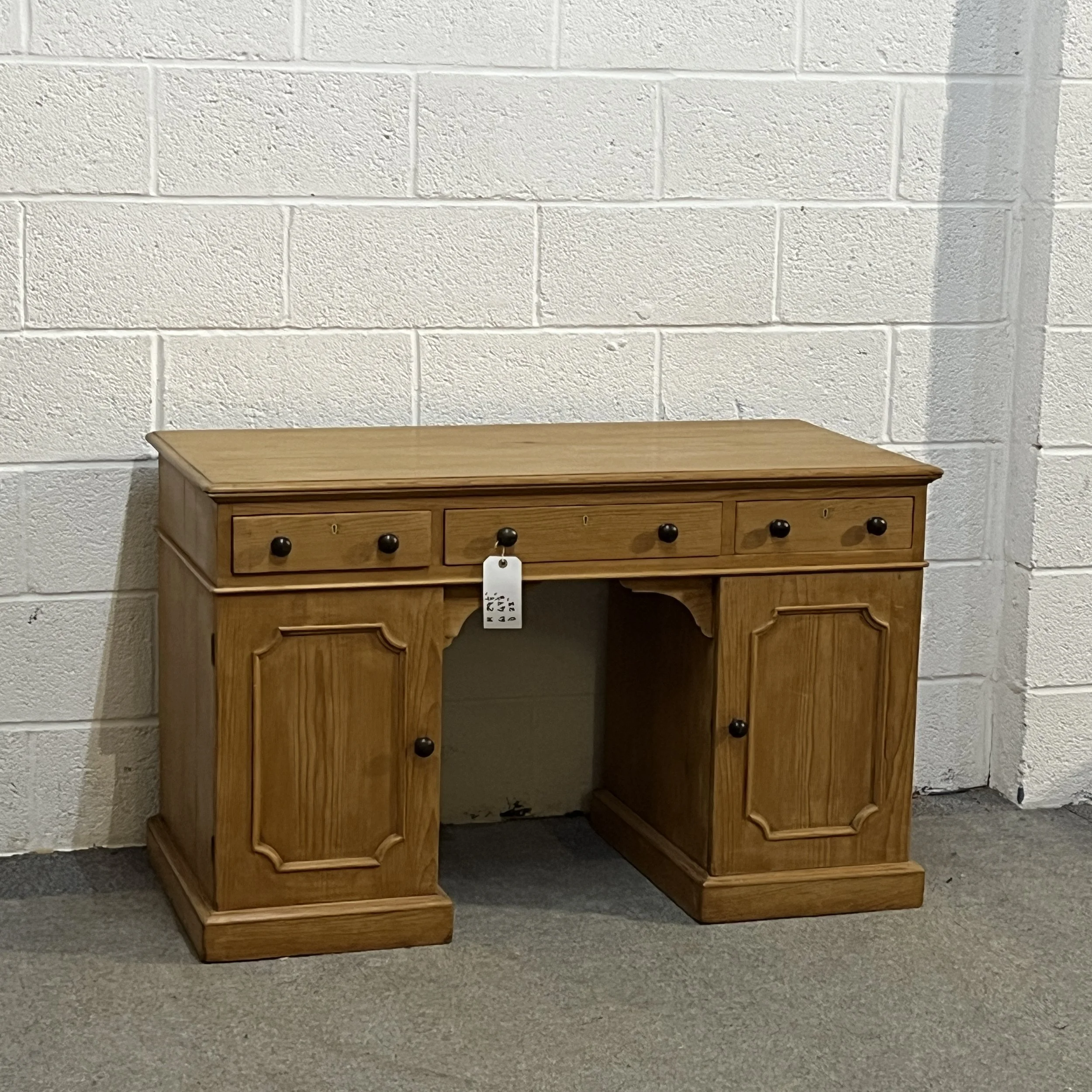 Small Victorian Pine Desk With Internal Drawers