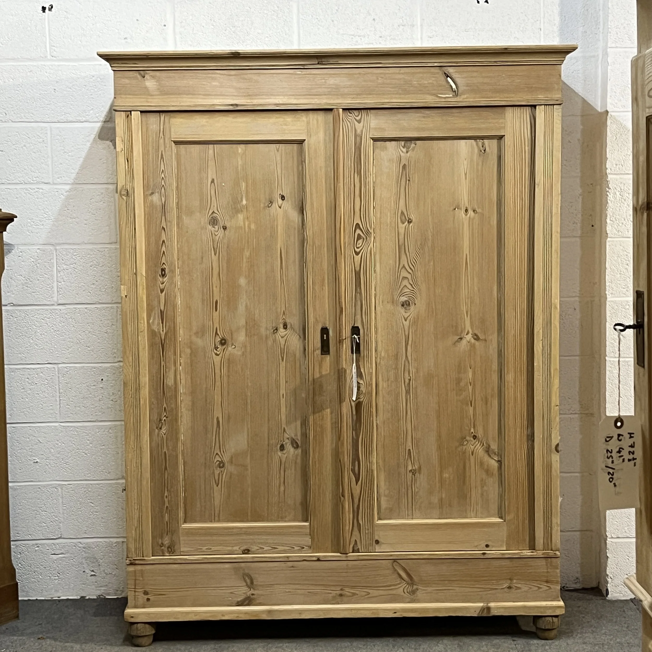 Large Antique Pine Wardrobe