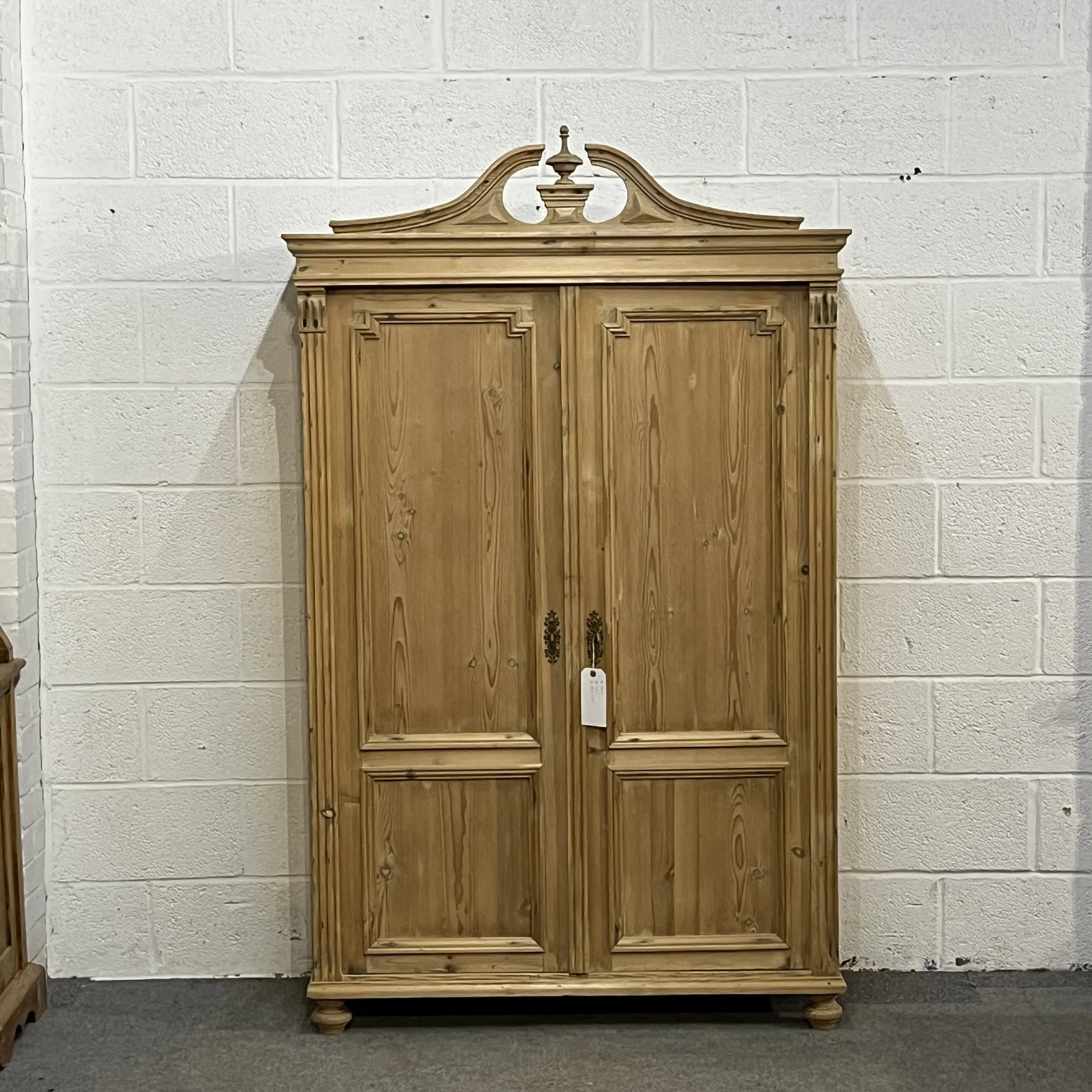 Large Antique Pine Storage Cupboard - Child’s Wardrobe