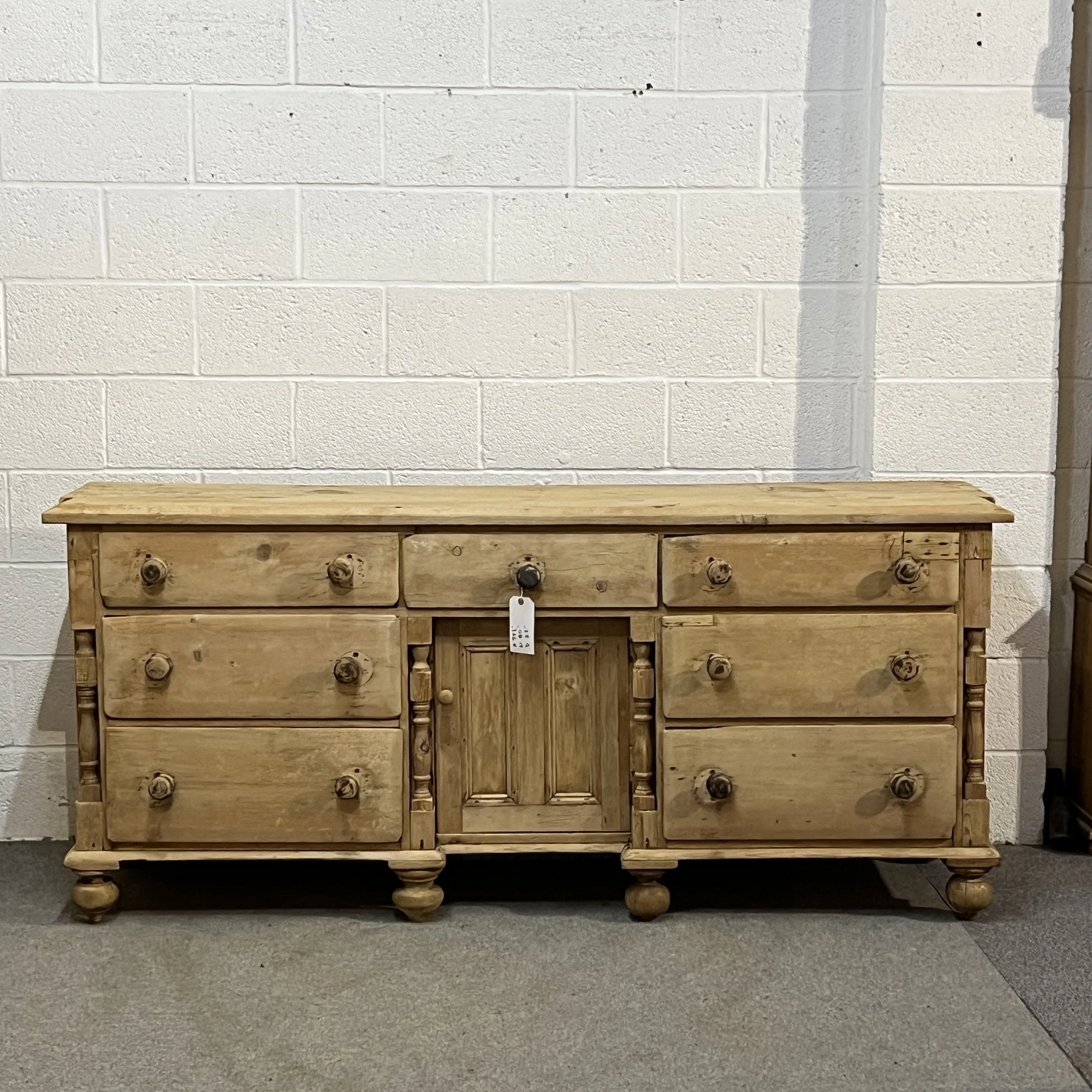 Large Victorian Lancashire Pine Sideboard