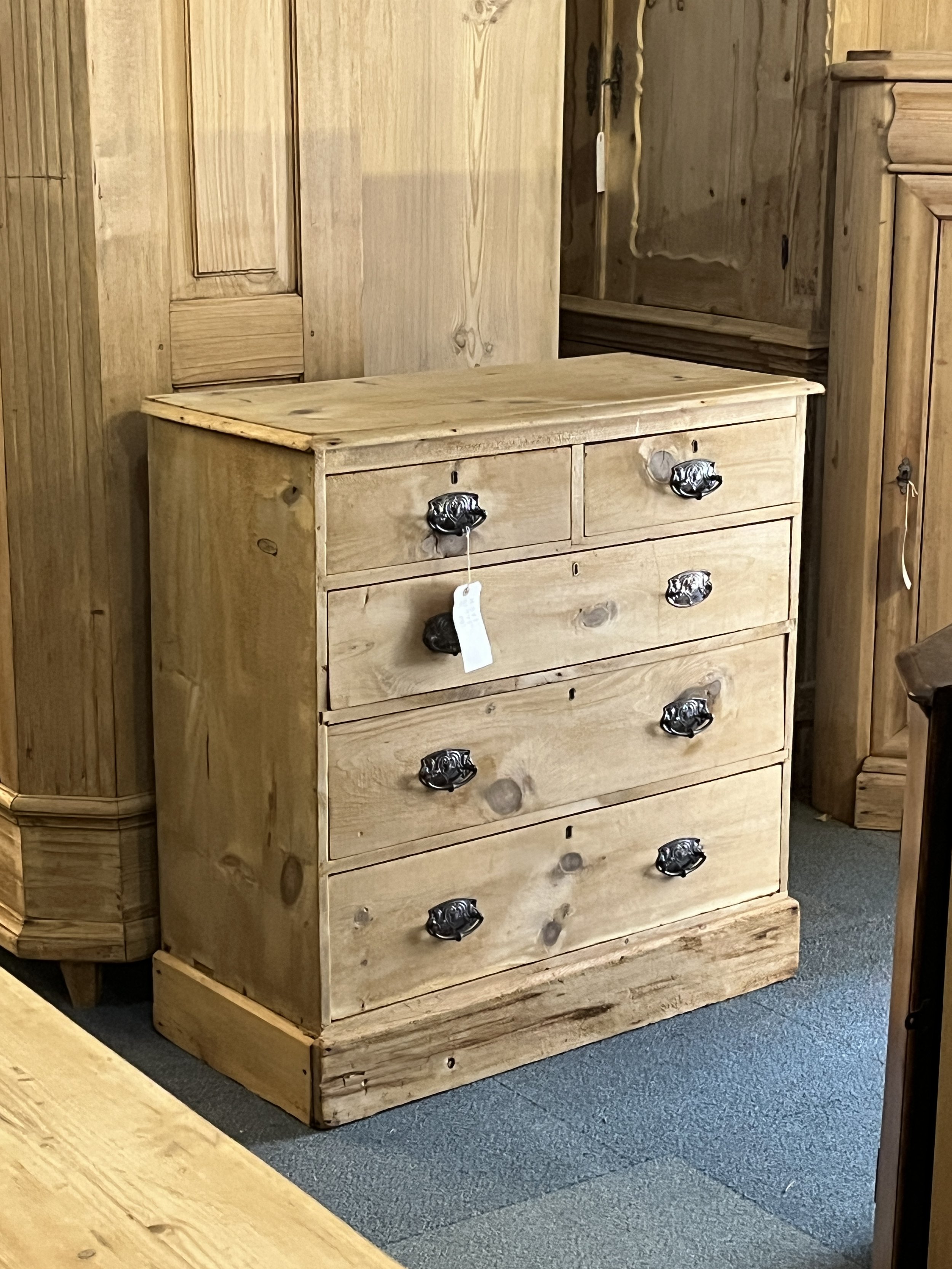 Edwardian Stripped Pine Chest of Drawers