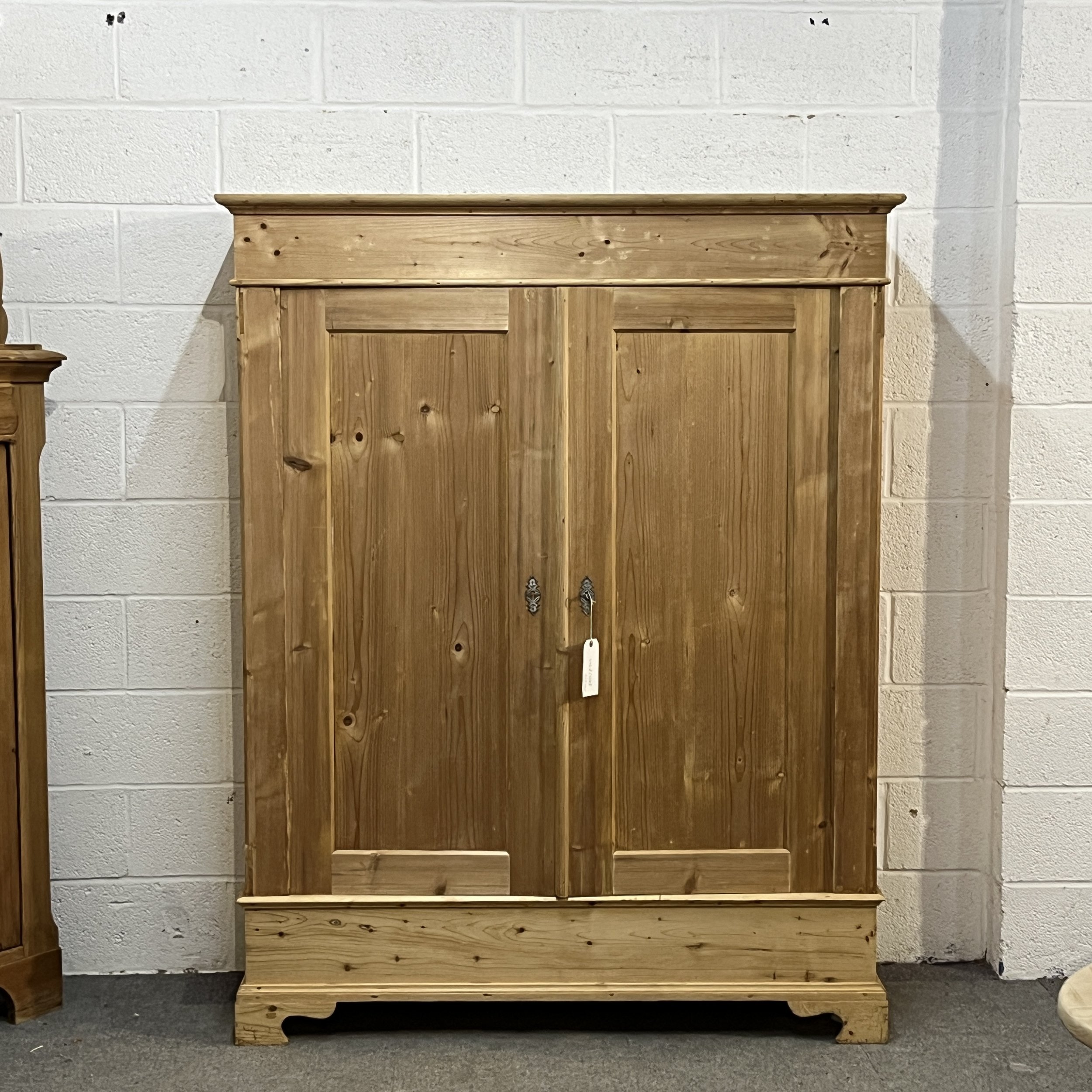 Small double old pine wardrobe dismantles