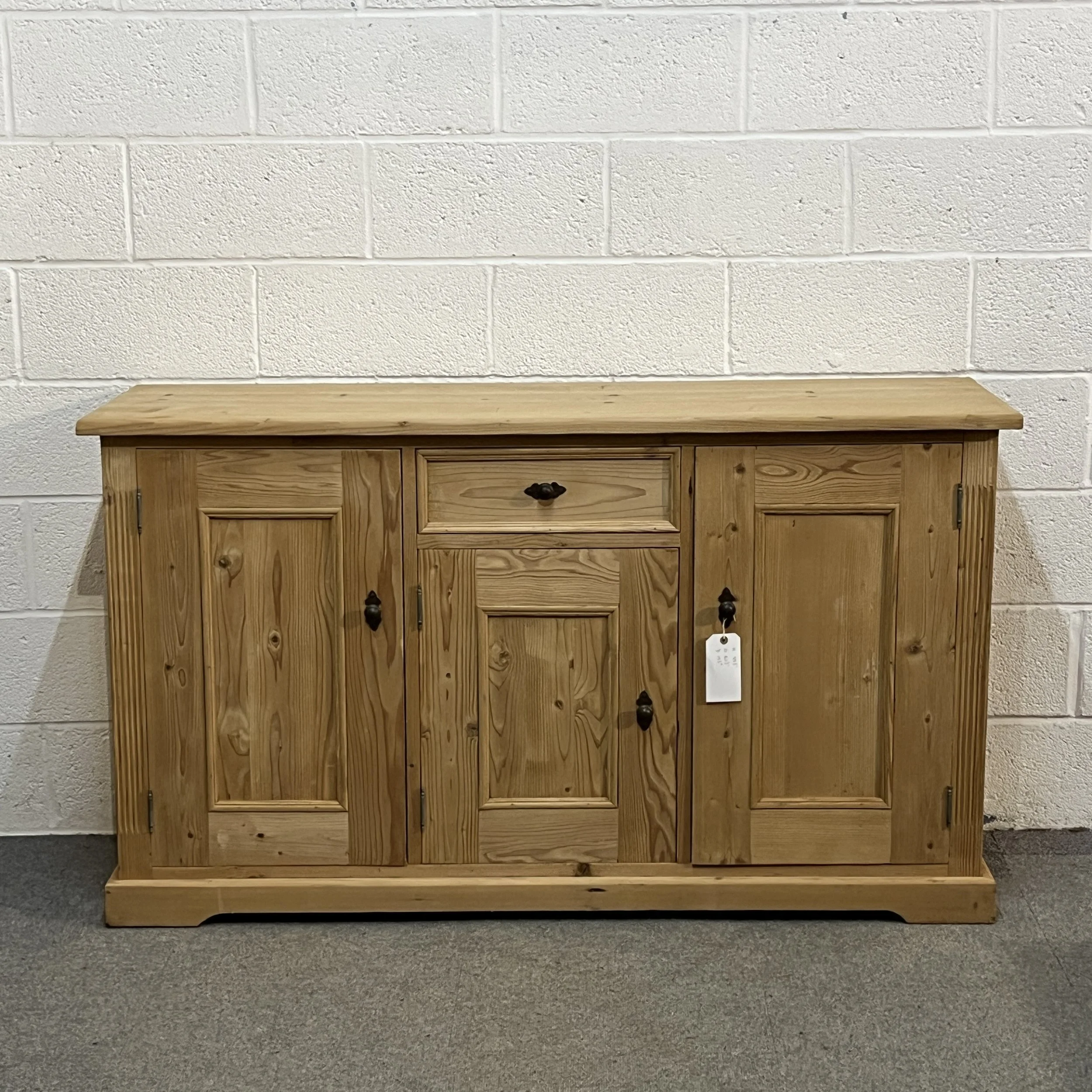 Reclaimed Pine 3 Door Sideboard Cupboard