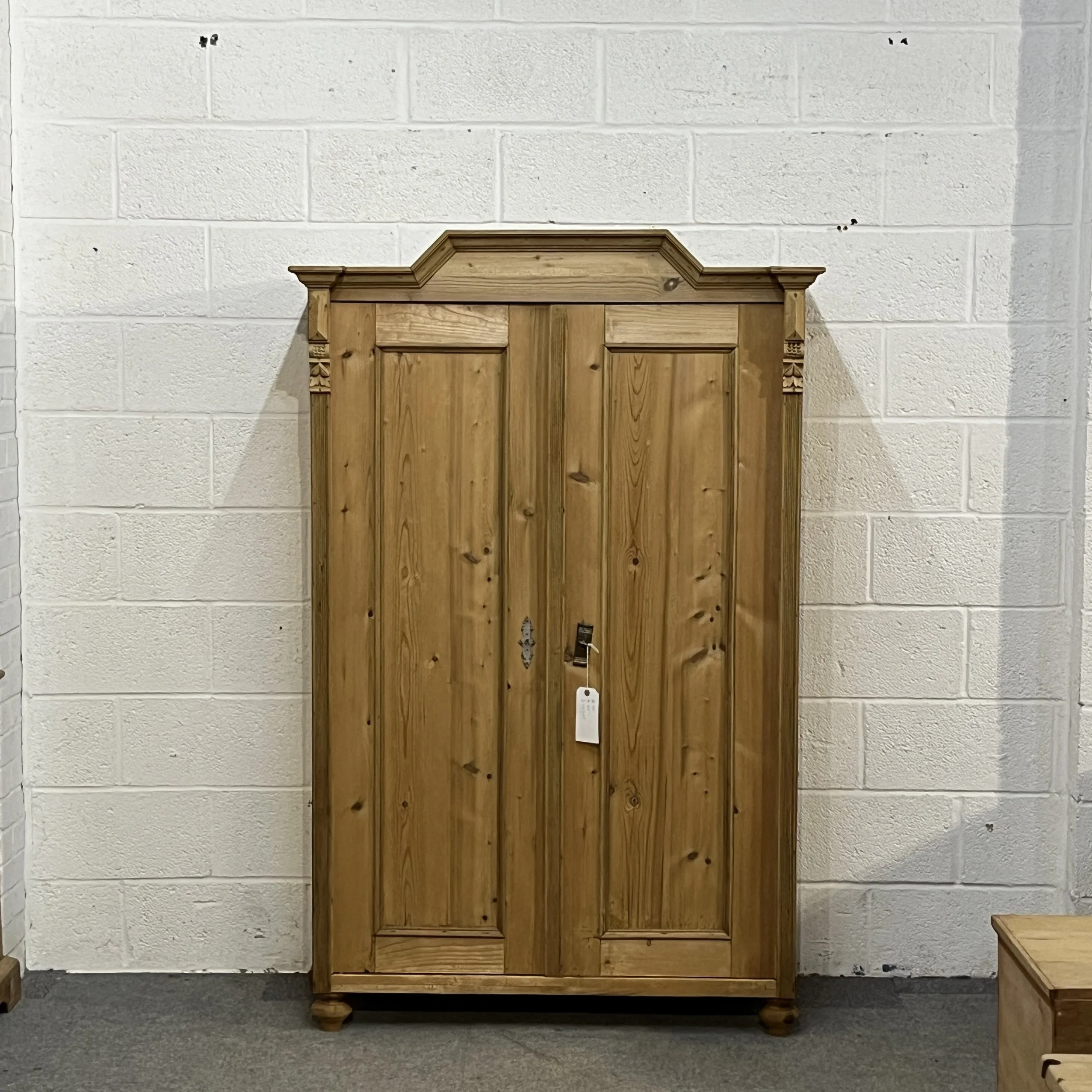 Large Antique Pine 2 Door Cupboard / Child’s Wardrobe