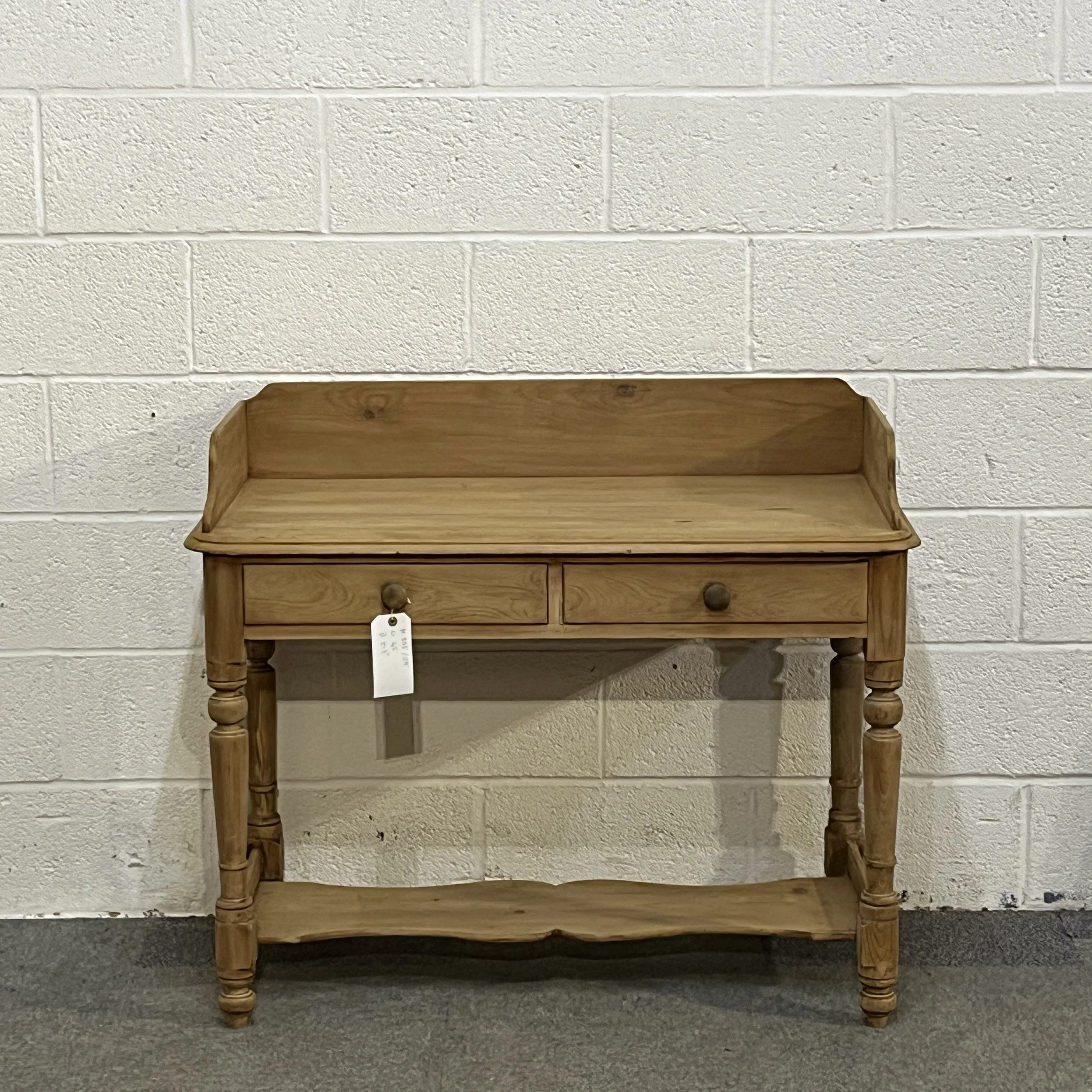 Large 2 Drawer Victorian Pine Washstand