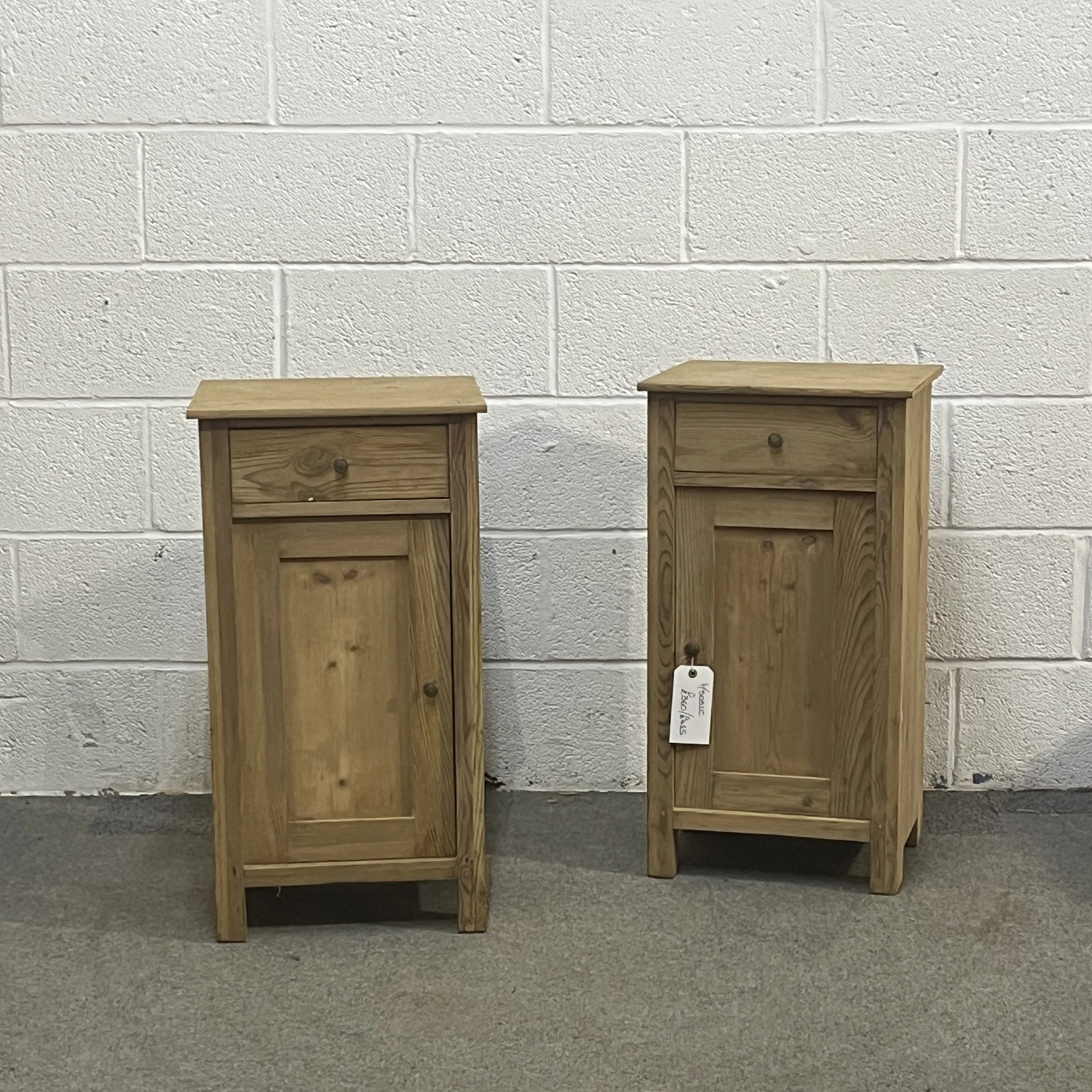 Pair Of 1930’s Pine Bedside Cupboards