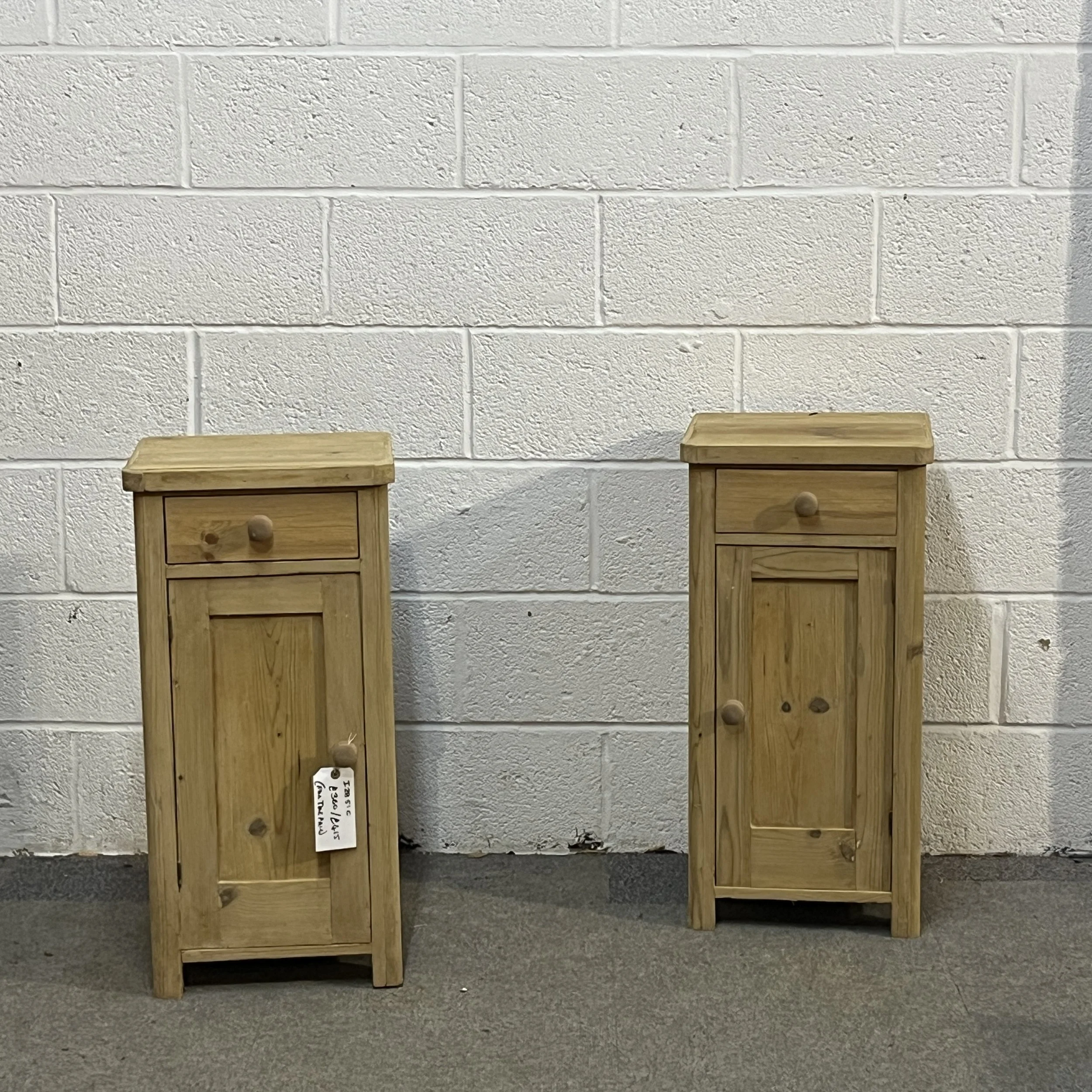 Pair Of 1930’s Pine Bedside Cupboards