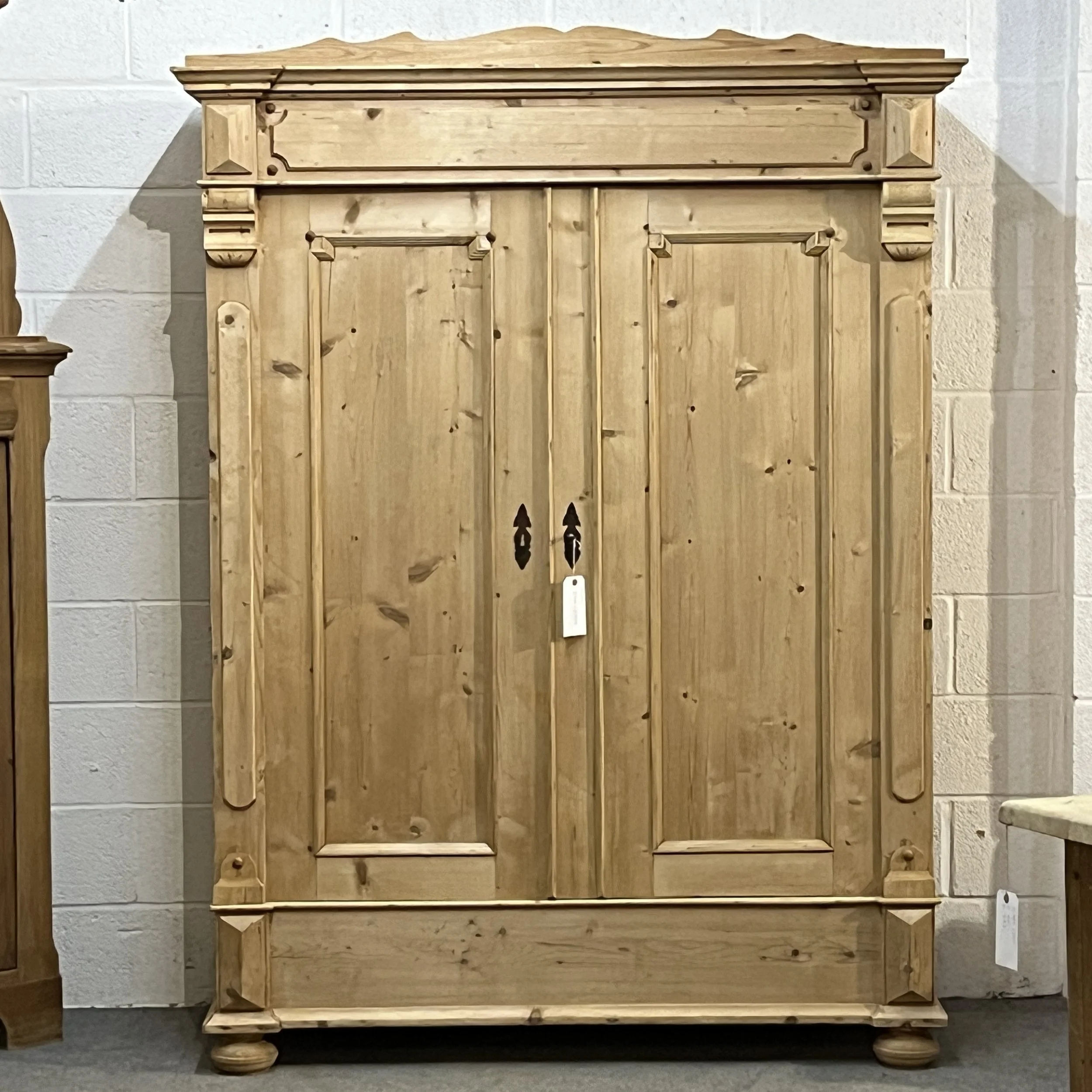 Old Pine Double Wardrobe (Dismantles)