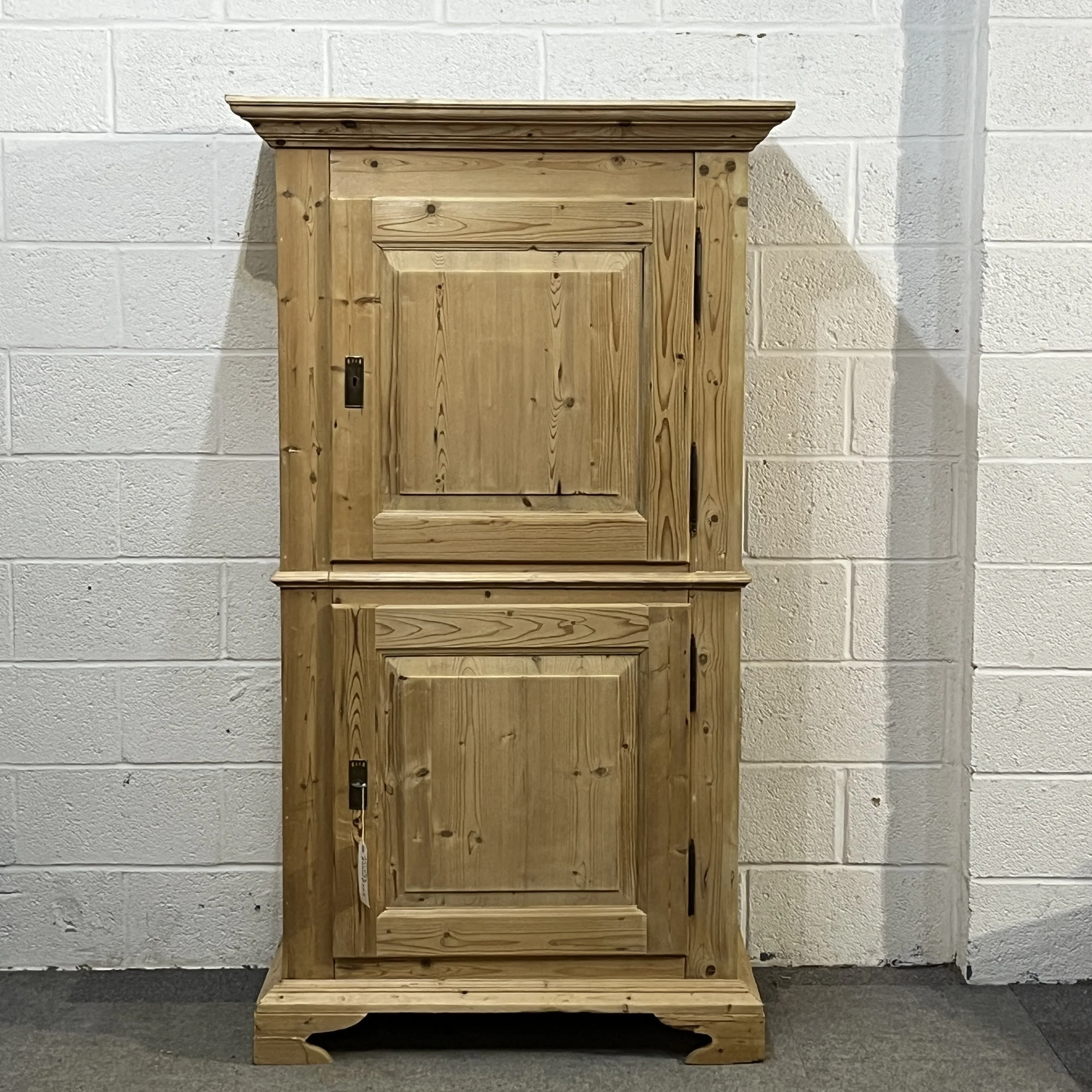 Large, Tall, Deep 2 Door Pine Storage Cupboard