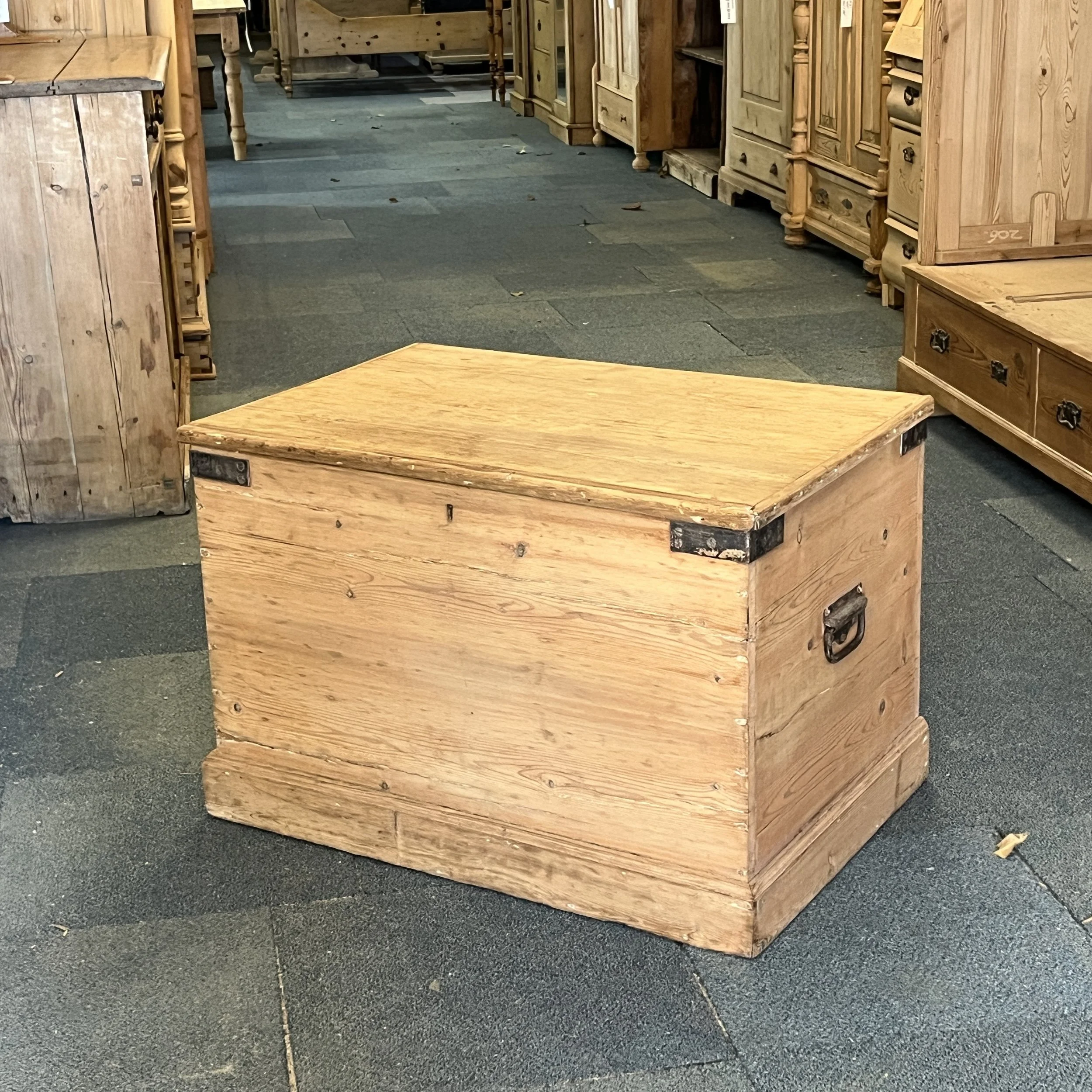 Very Large Old Pine Blanket Chest