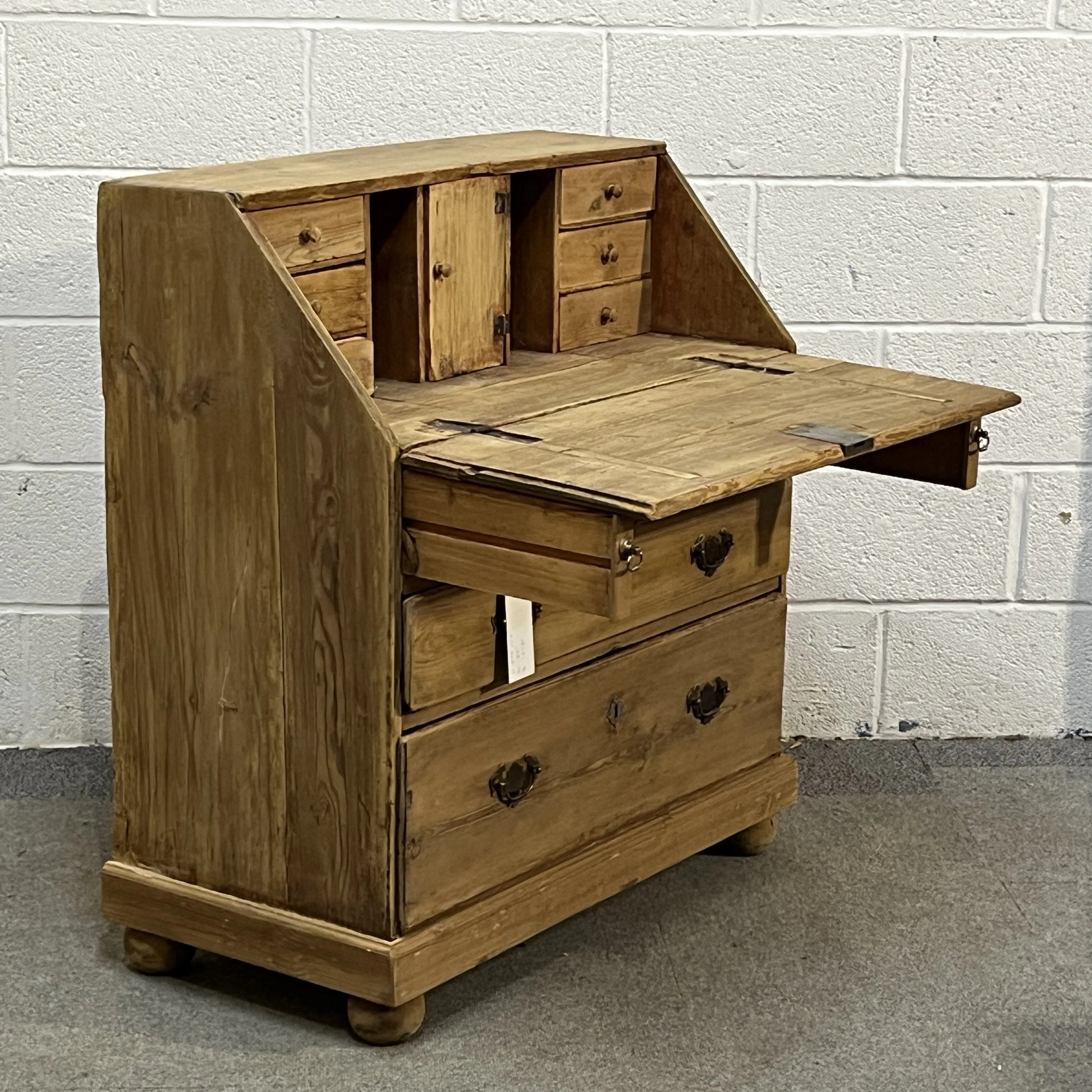 Small English Old Pine Bureau