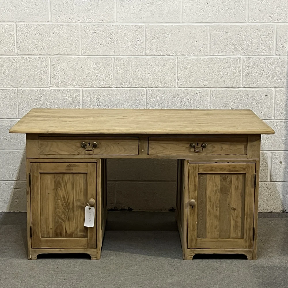 20-30's Pine Desk Table イギリス アンティークデスク 英国アンティーク調 マホガニー 無垢 デスク テーブル 書斎机 作業机