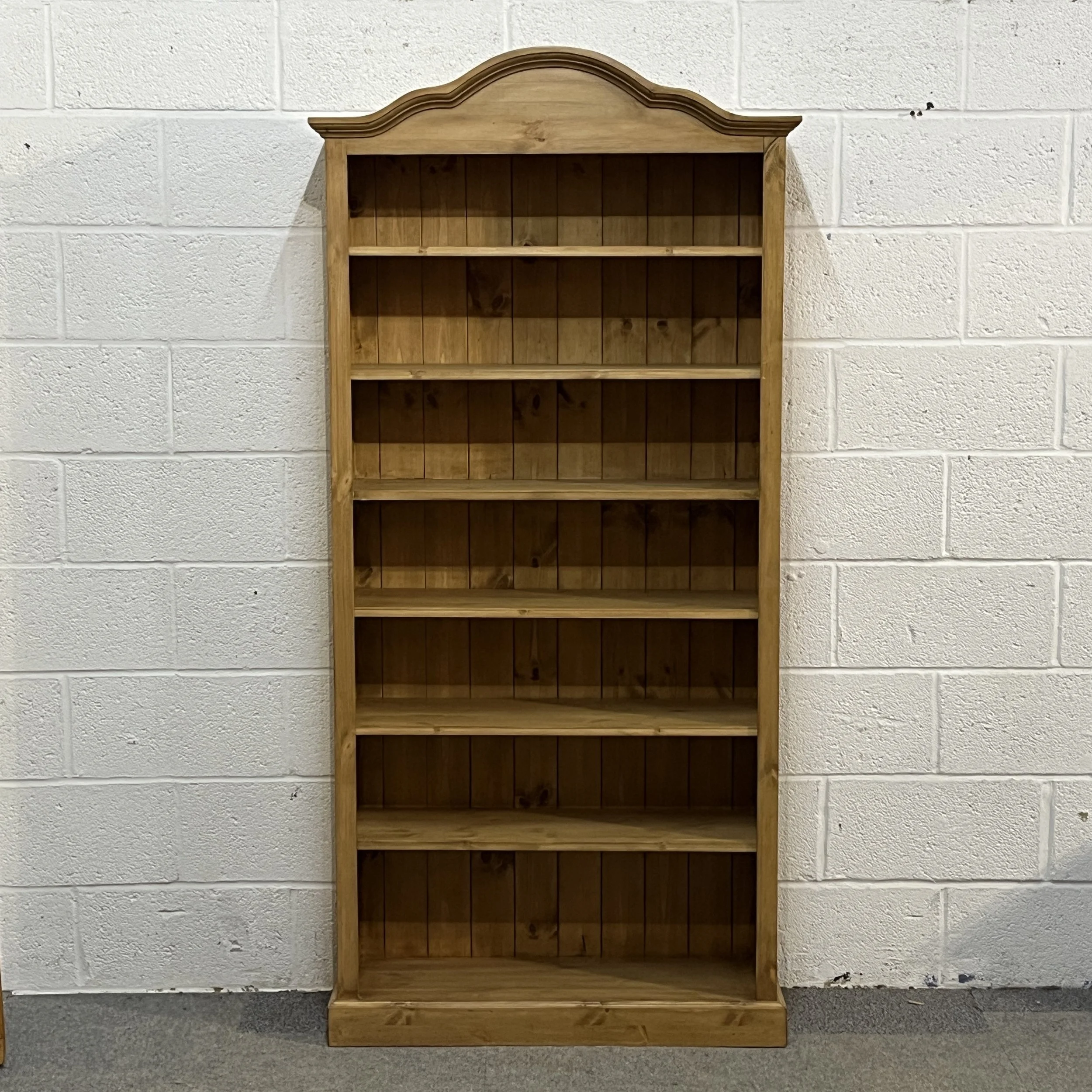 Tall Pine Bookcase With Adjustable Shelves