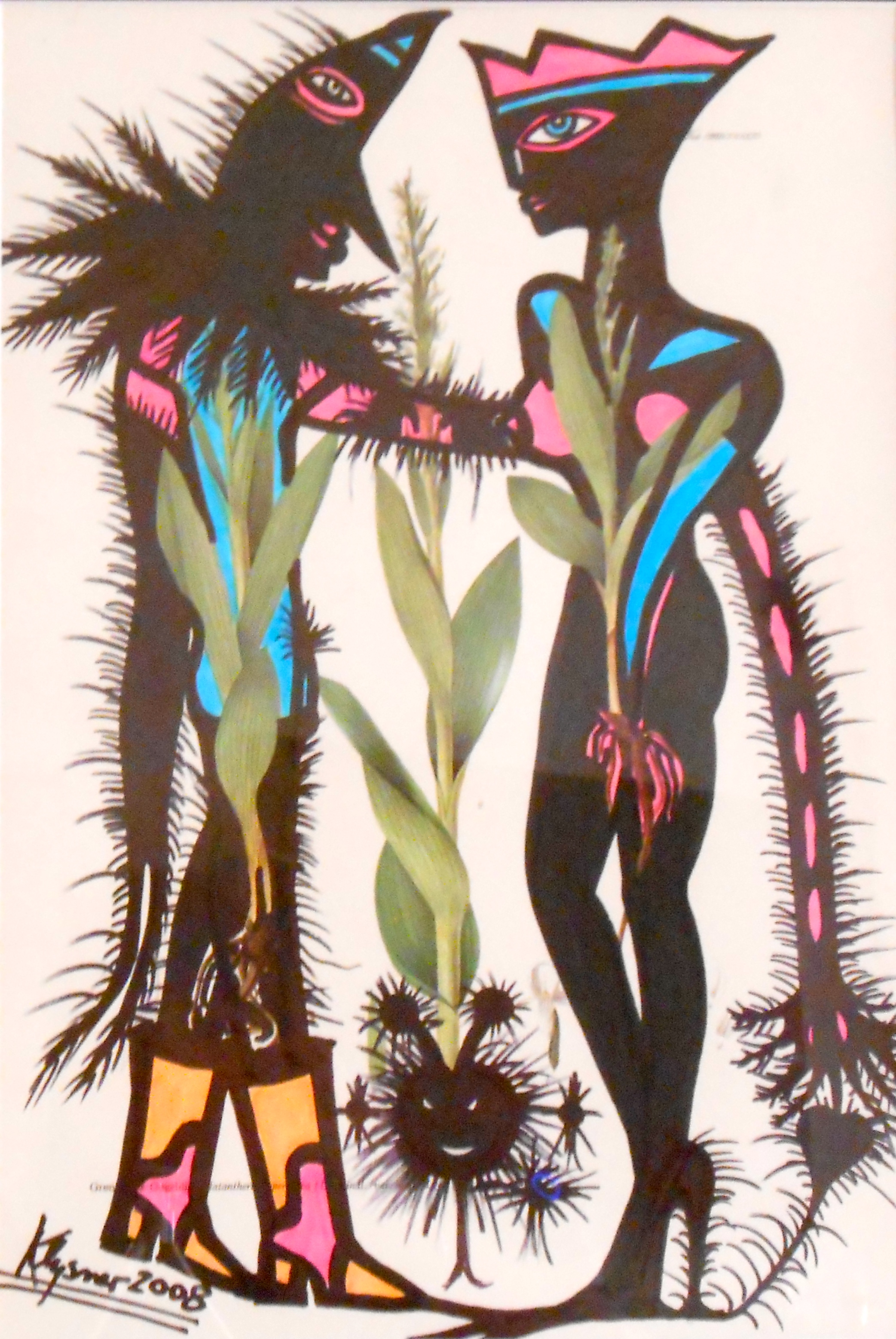  Ink on Flora Danica paper //&nbsp; price on request  