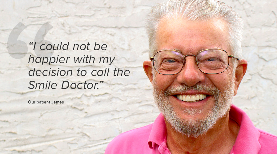 Cosmetic Denture patient James 