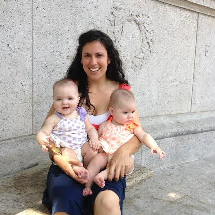 Me with babies Elizabeth and Zara in Manhattan