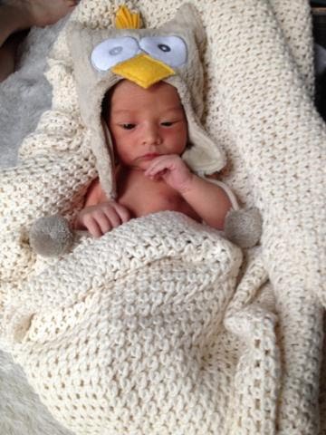 Baby Owen born at St Luke's Birthing Center in Manhattan