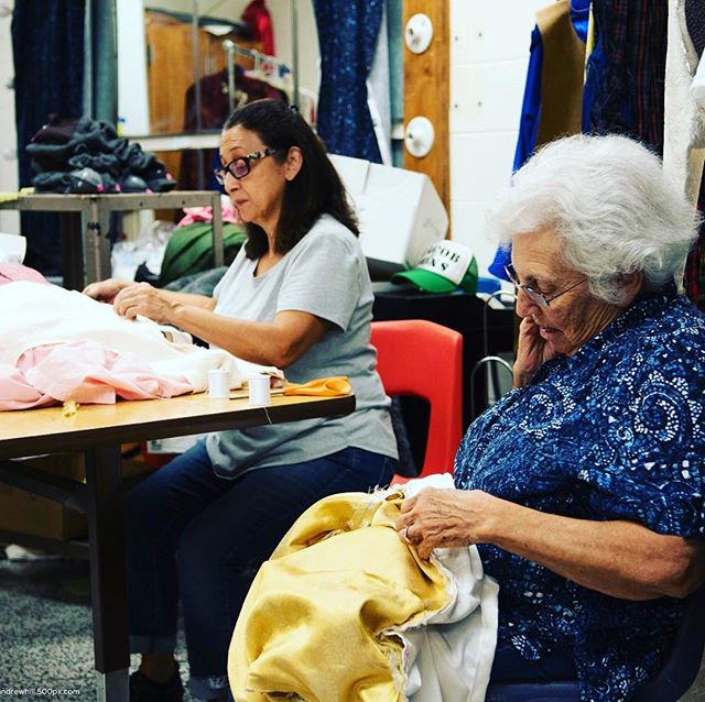 It&rsquo;s time to share some of the wonderful work of the costume shop! We like to keep it a secret until our first night of the show, but now it is time to share! Look at these fairy godmother dresses! #bdtshrek #hastingsnow