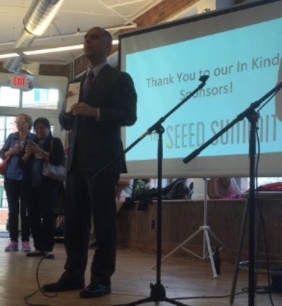 Mayor Jorge Elorza welcomes all to the 2016 SEEED Summit