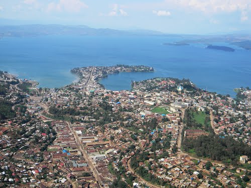 Bukavu, on the shores of Lake Kivu