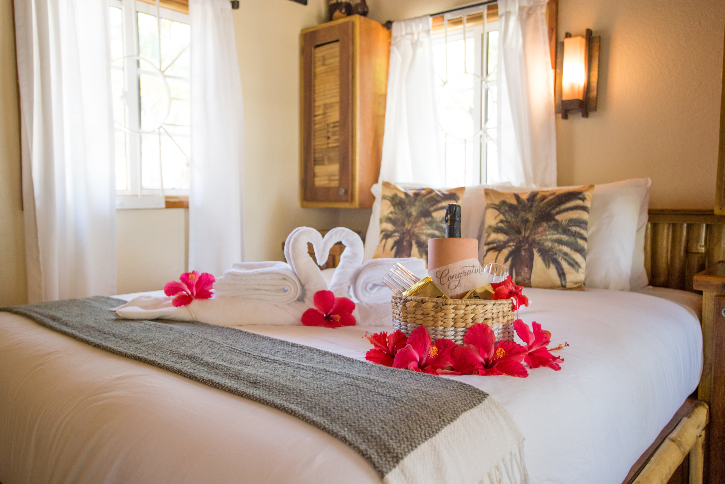 If you are here to celebrate a special occasion - let us know beforehand, and you can enter your suite to find this welcoming romance package!