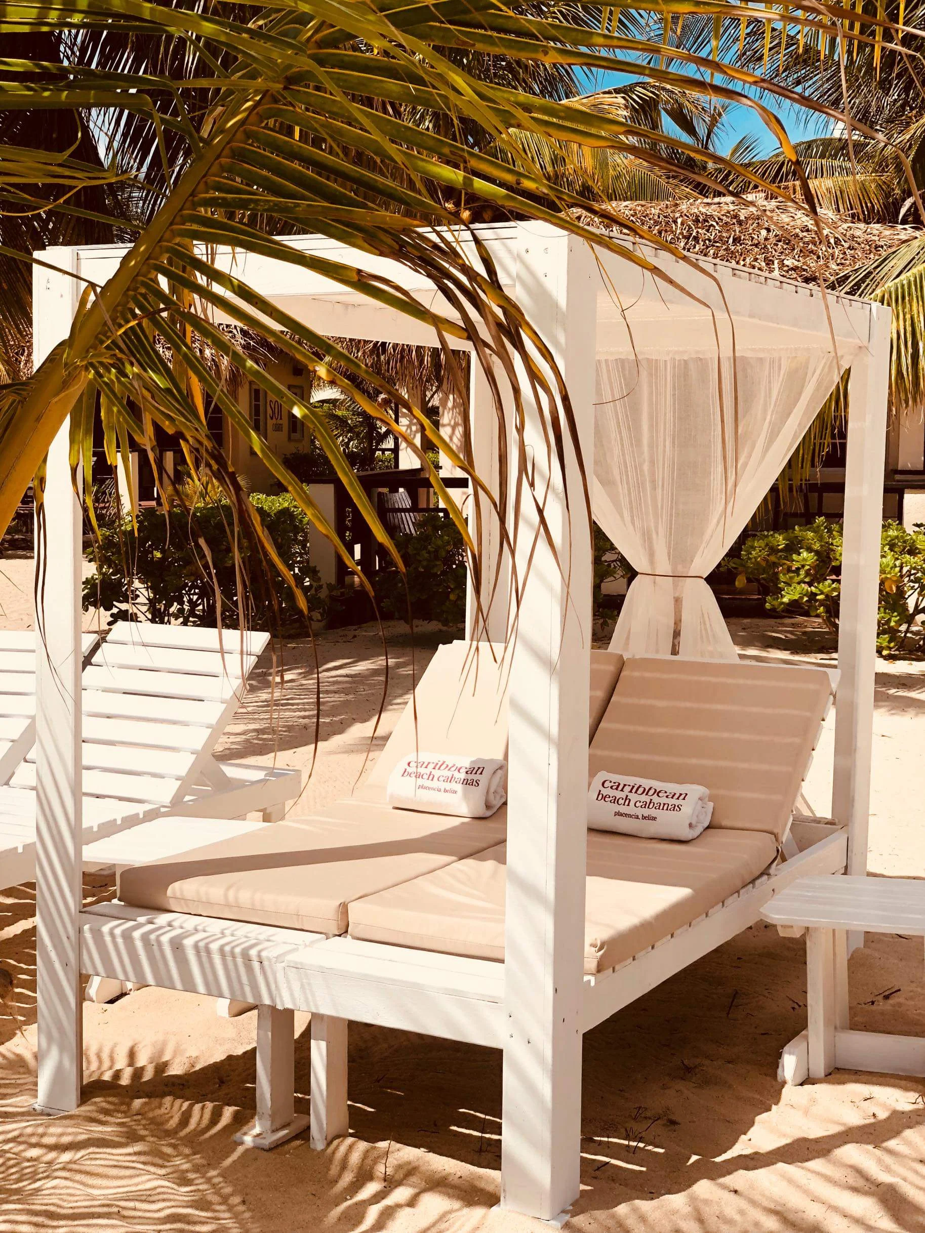 Beachfront beach bed