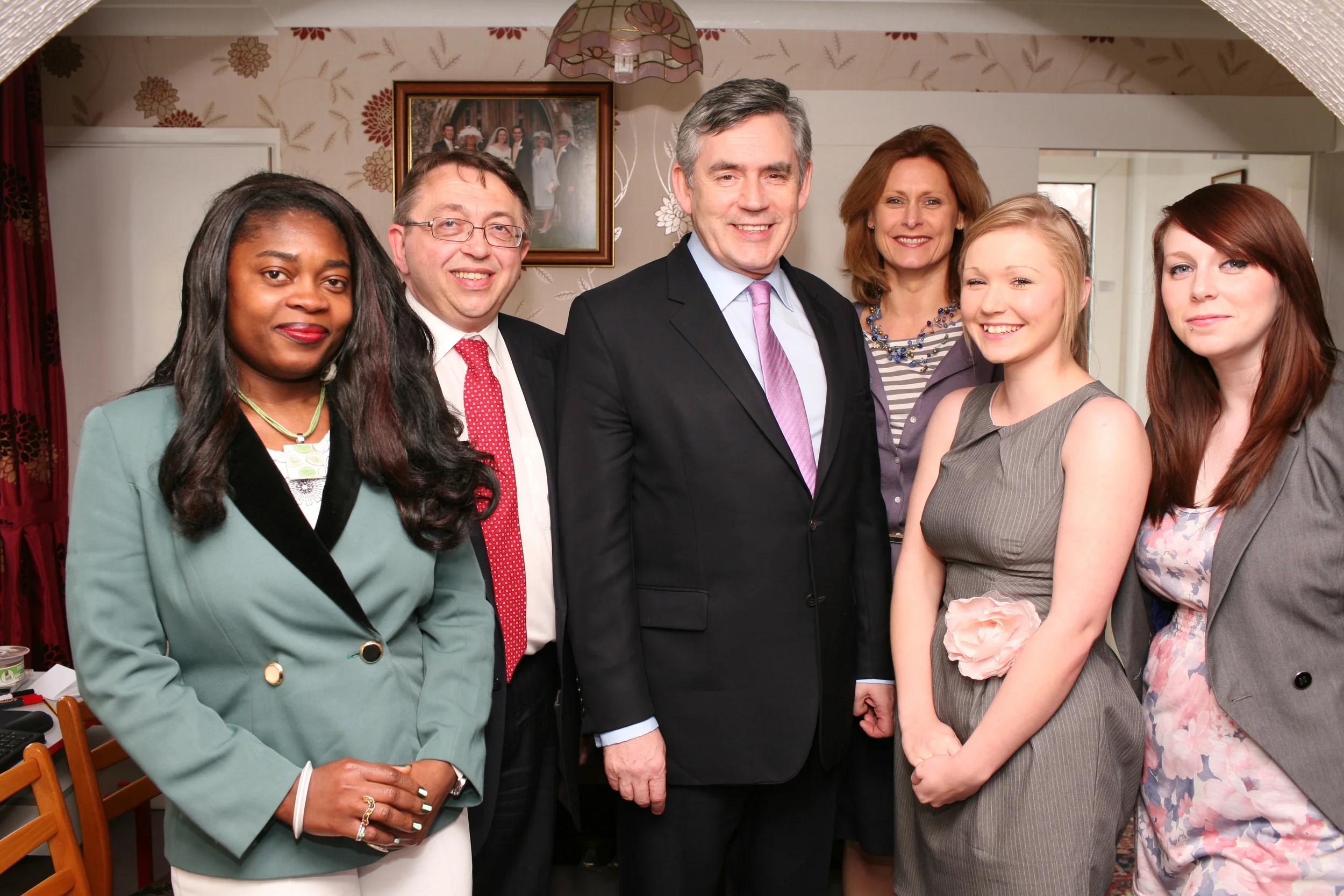 With Gordon and Sarah Brown in April 2010